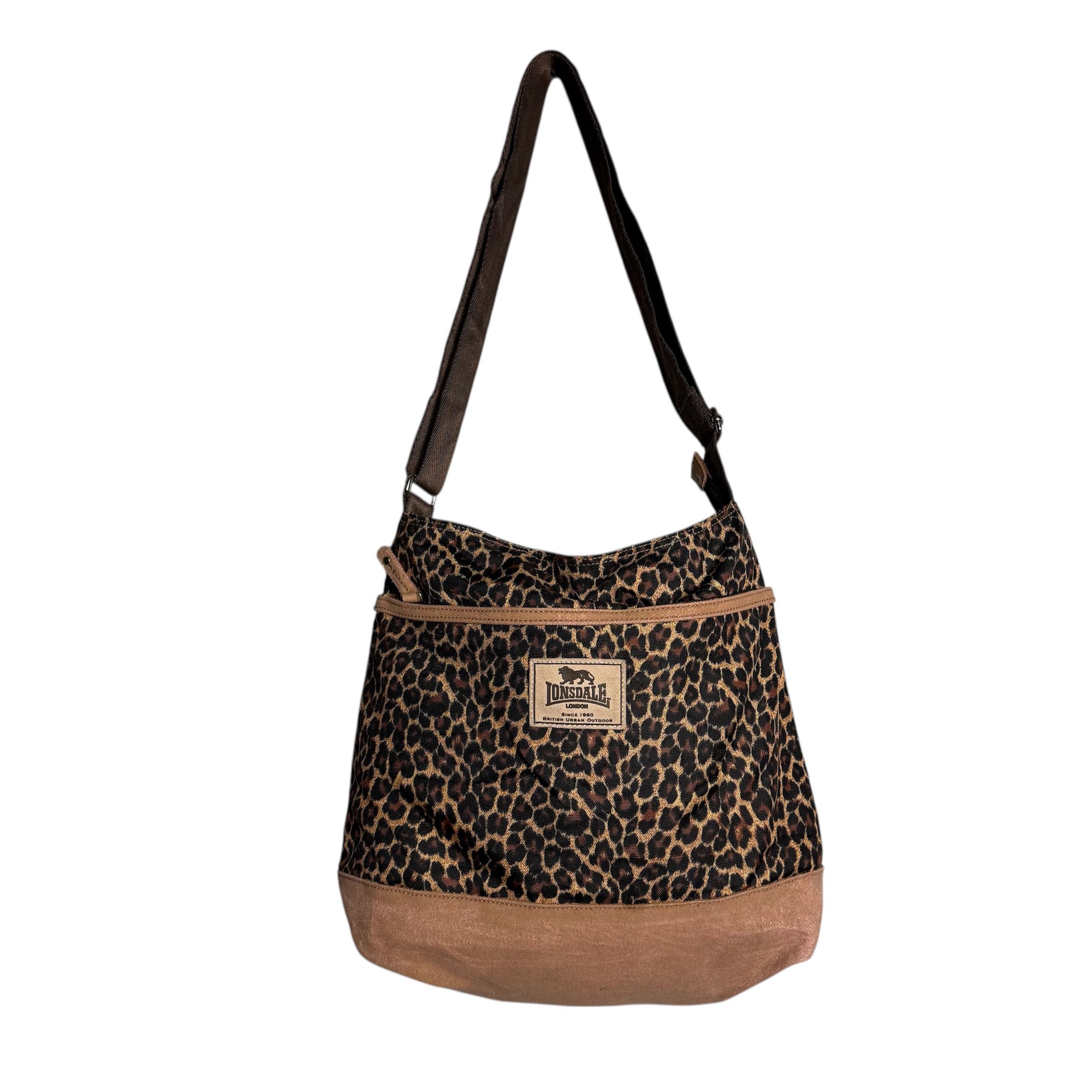 Lonsdale 🔥RARE🔥Vintage Lonsdale London Leopard Crossbody Sling Bag Size ONE SIZE - 1 Thumbnail