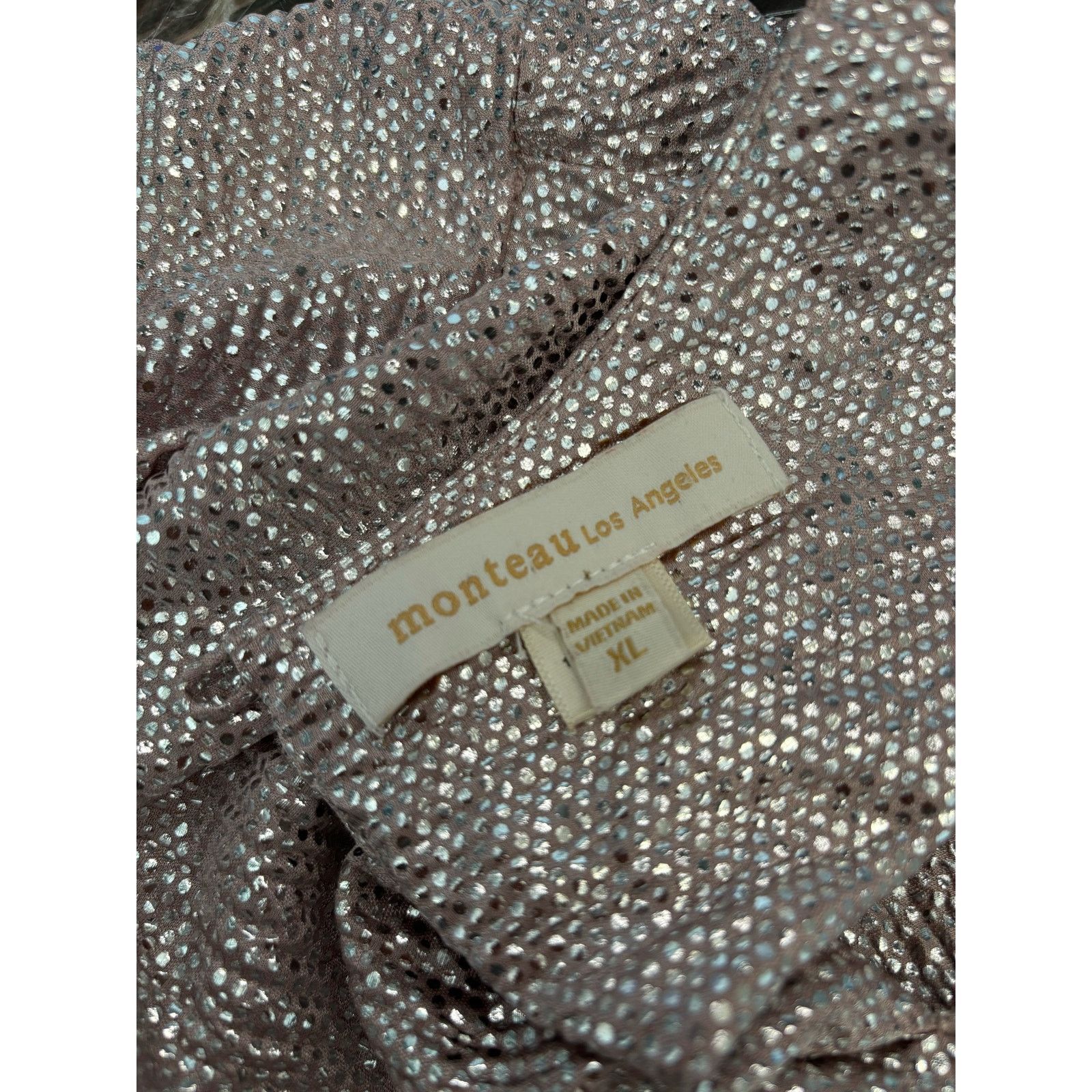 Anthropologie Metalic Monteau Blouse XL Size XL / US 12-14 / IT 48-50 - 3 Thumbnail