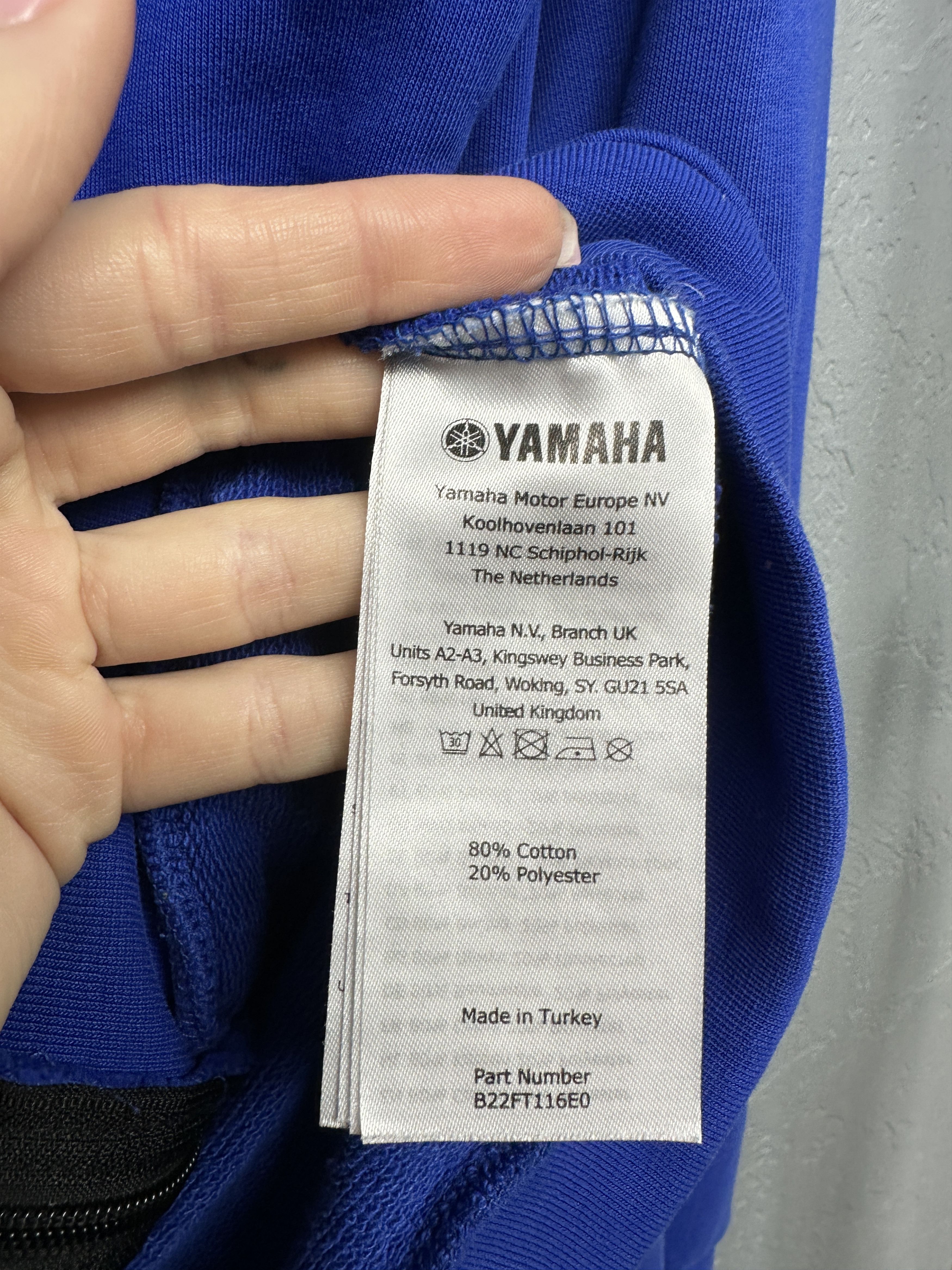 Yamaha Yamaha Racing Team Mens Zip Hoodie Size US XL / EU 56 / 4 - 7 Thumbnail