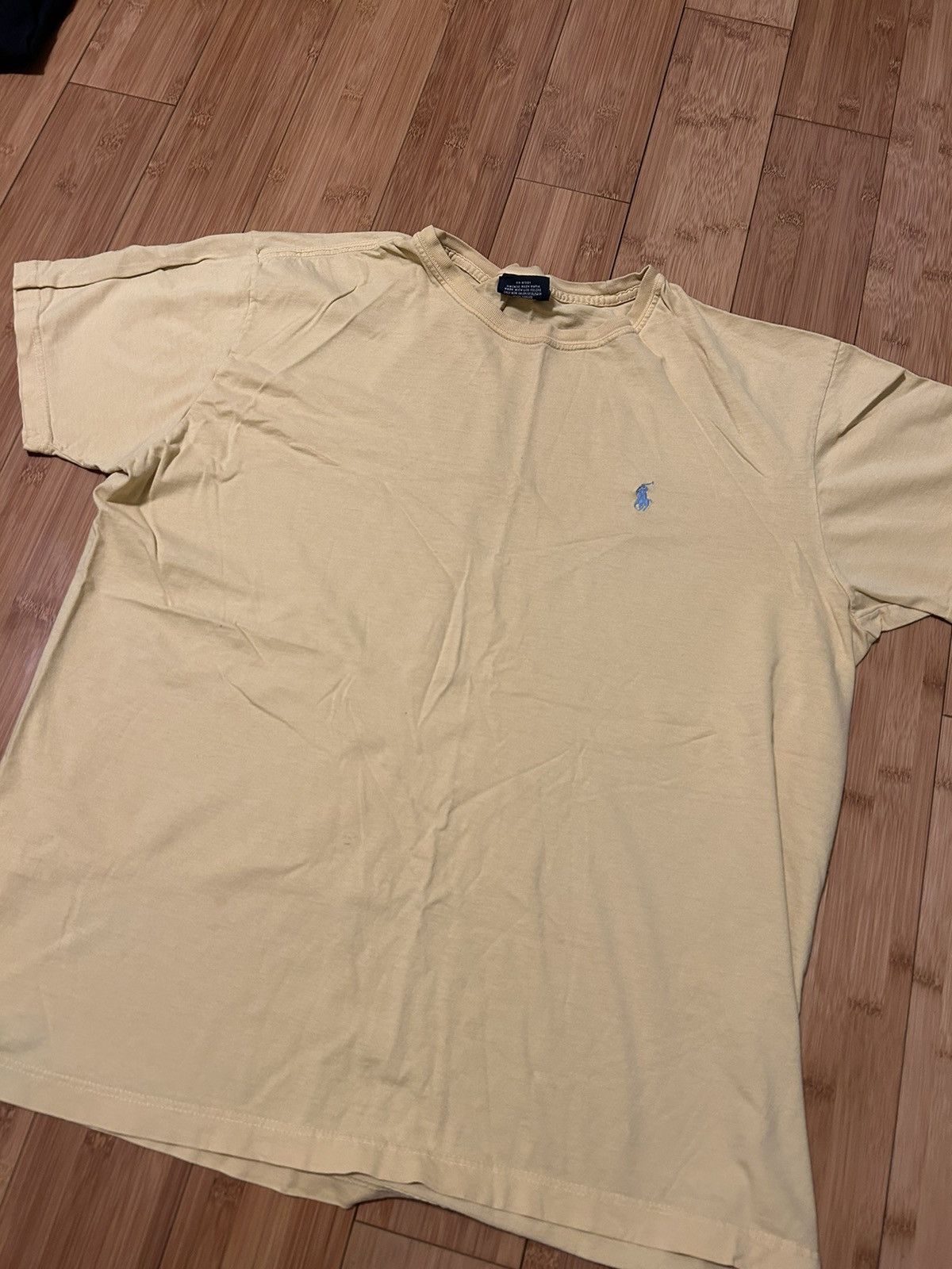 Polo Ralph Lauren × Vintage Polo Ralph Lauren Yellow Tshirt (Free Shipping!) Size US M / EU 48-50 / 2 - 1 Thumbnail