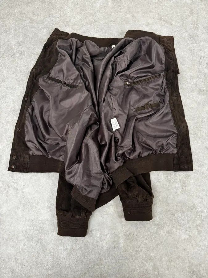 Vintage Italian Archive Brown Suede Leather Buttoned Jacket Size US L / EU 52-54 / 3 - 7 Thumbnail
