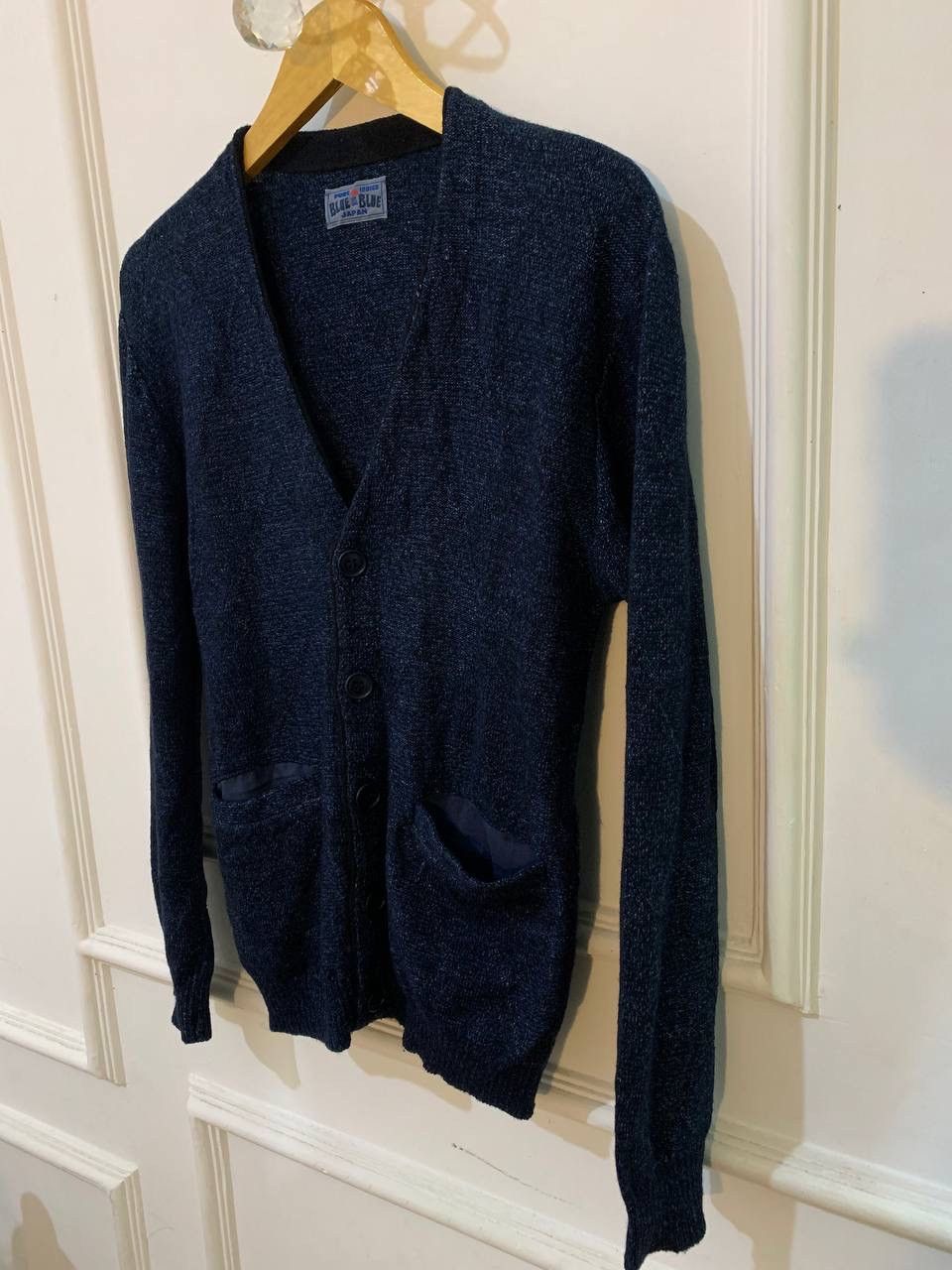 Blue Blue Japan Blue Blue Japan Navy Cardigan with Front Pockets Size US S / EU 44-46 / 1 - 2 Thumbnail