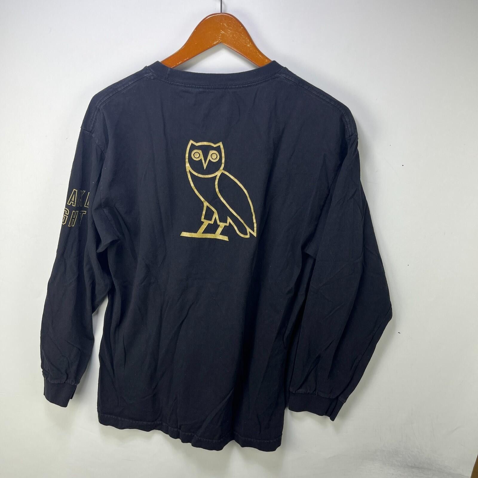 Other OVO Raptors Toronto Drake Night Owl Long Sleeve Shirt Large Size ONE SIZE - 3 Thumbnail