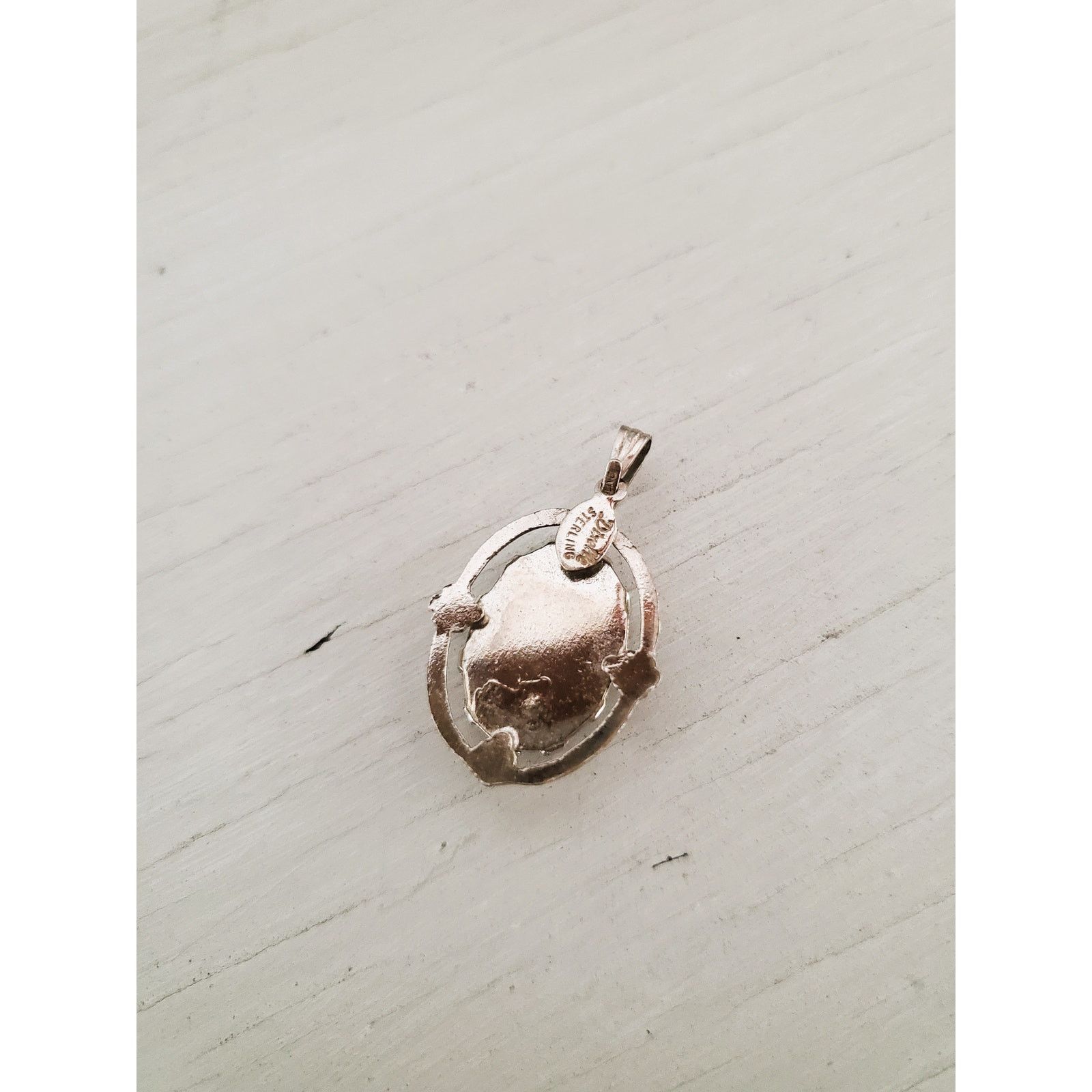 Other Vintage Dixelle MOP and Sterling Silver Cameo Pendant Size ONE SIZE - 3 Thumbnail