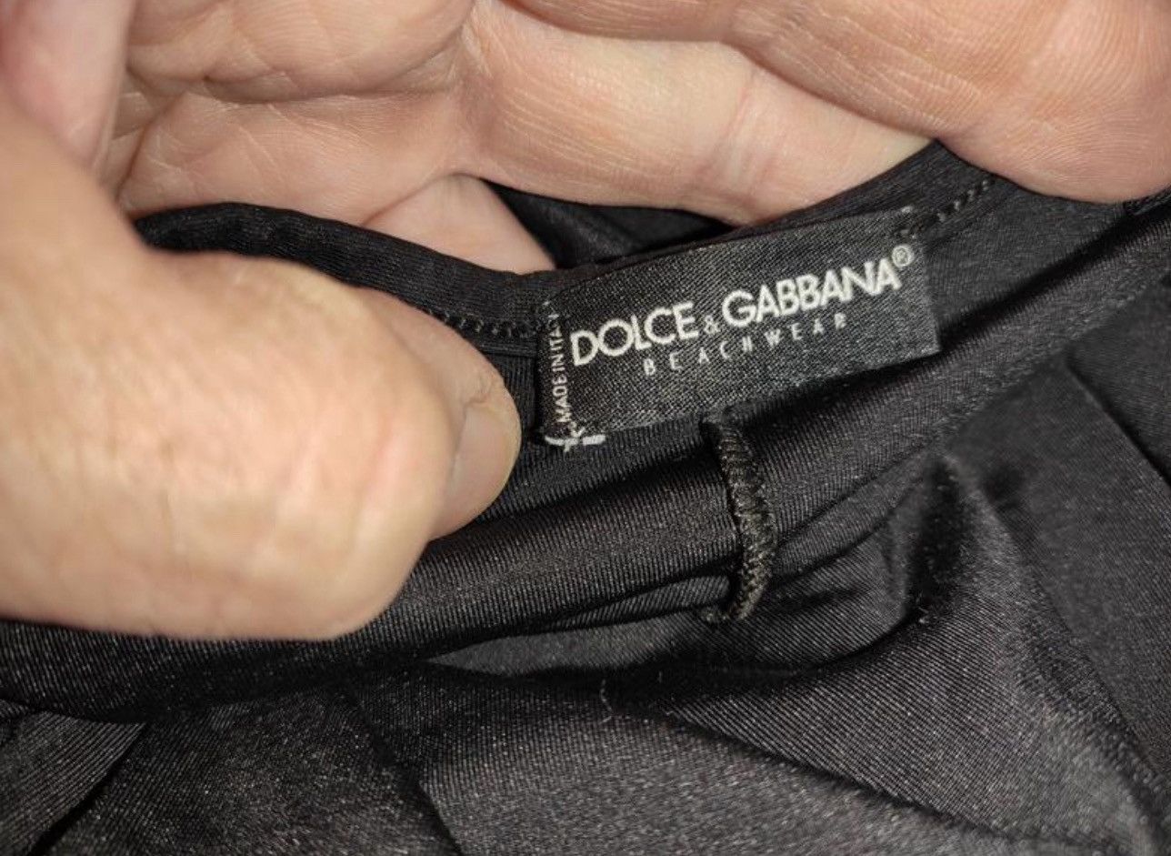Dolce & Gabbana Vintage Dolce&Gabbana Women’s One Piece Black Swimsuit DG Size M / US 6-8 / IT 42-44 - 5 Thumbnail
