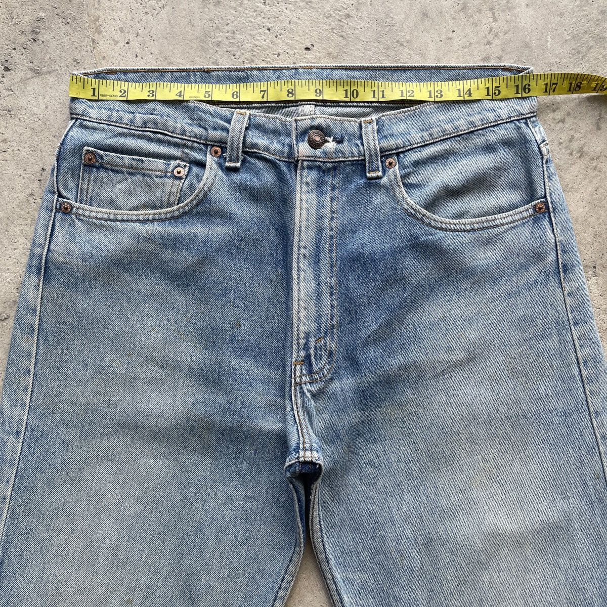 Levi's 90s Vintage Levi’s 505 Made In USA Faded Jeans Pants W33 Size US 33 - 5 Thumbnail