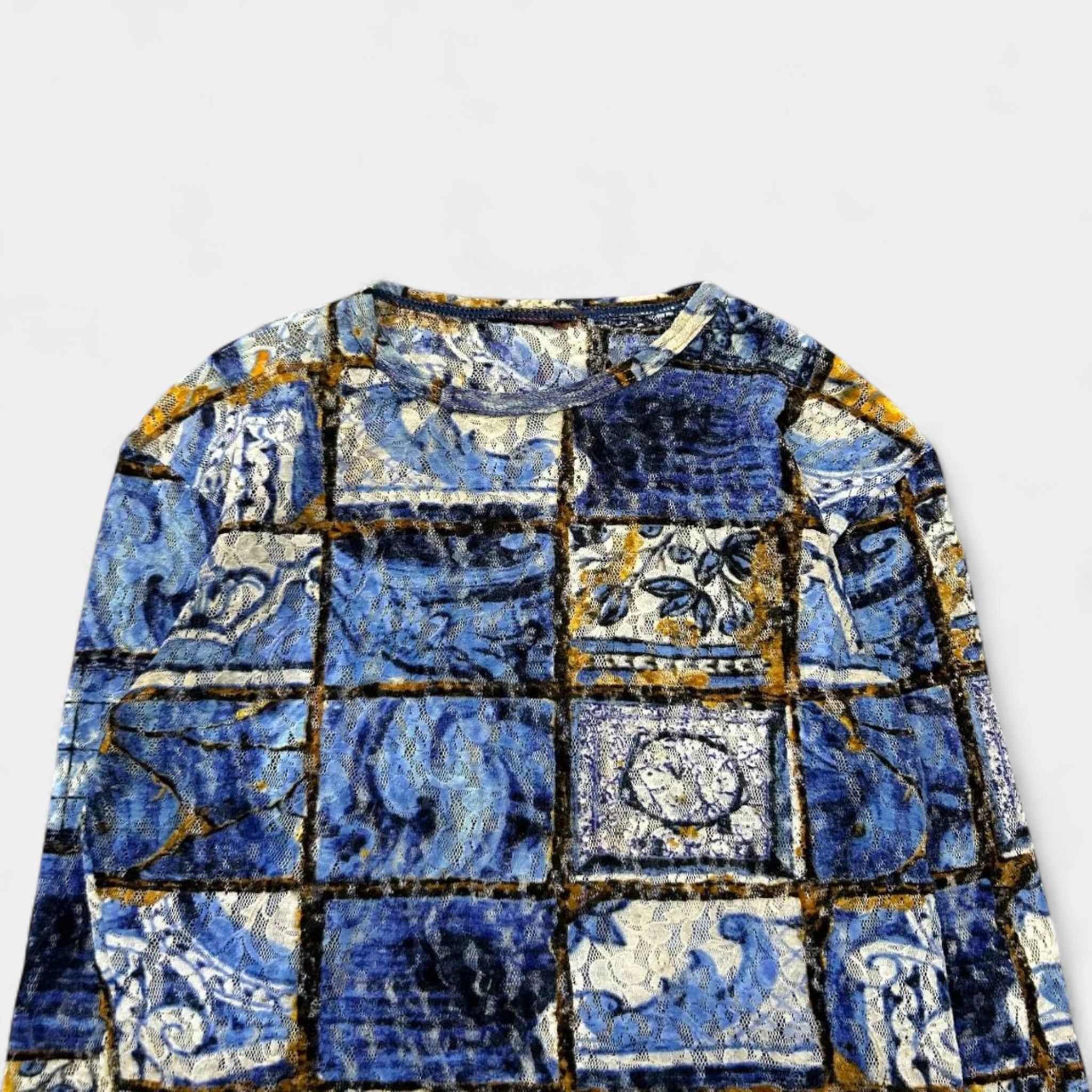 Jean Paul Gaultier Jean Paul Gaultier 90's Floral Mesh Longsleeve Size S / US 4 / IT 40 - 2 Thumbnail