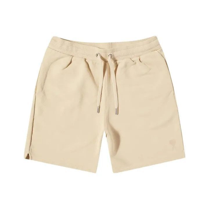 AMI AMIPARIS SS23 Beige Logo Embroidered Casual Shorts -2508 Size US 30 / EU 46 - 1 Thumbnail