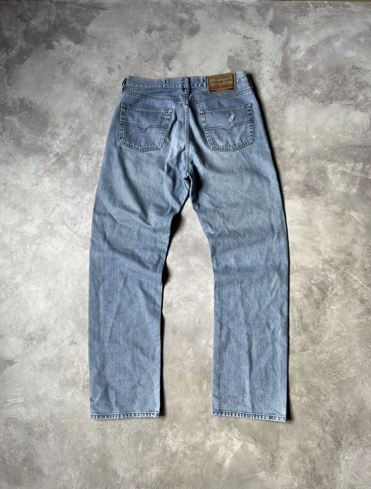 Vintage 90s Diesel Distressed Fade Denim Pants