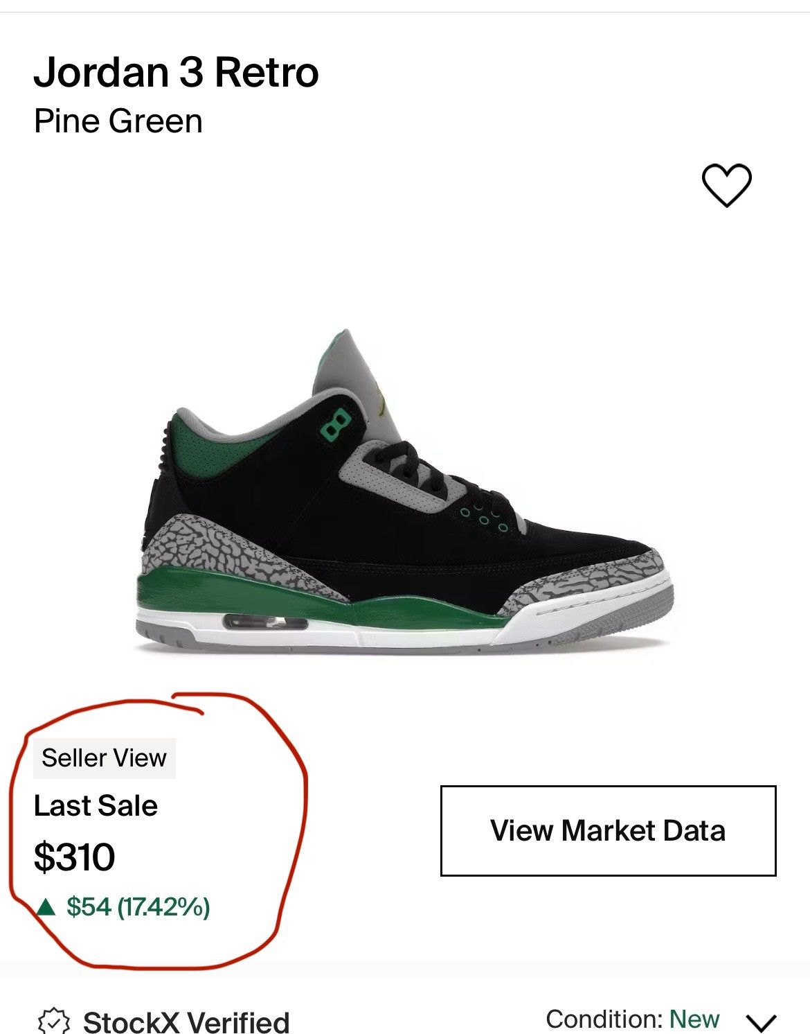Jordan Brand × Nike Jordan 3 Pine Green Size US 9.5 / EU 42-43 - 9 Thumbnail