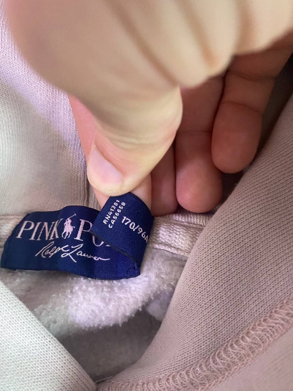 Polo Ralph Lauren × Vintage Polo Ralph Lauren Pink Pony distressed hoodie Size US L / EU 52-54 / 3 - 9 Thumbnail