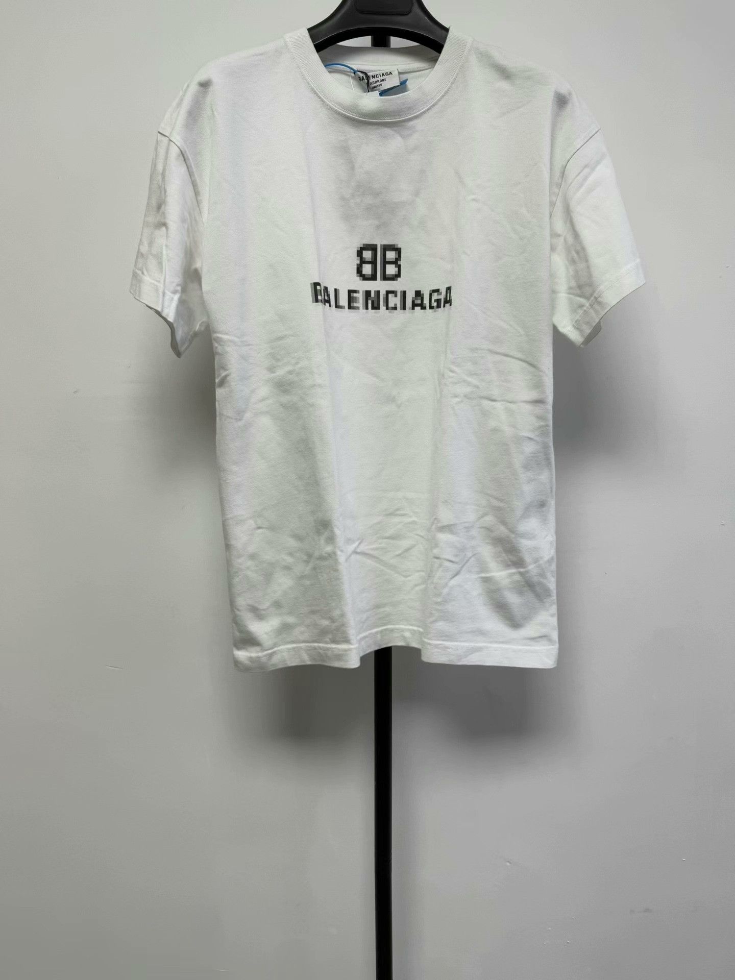 Balenciaga Balenciaga Pixelated Logo T-Shirt XS Size US XS / EU 42 / 0 - 1 Thumbnail