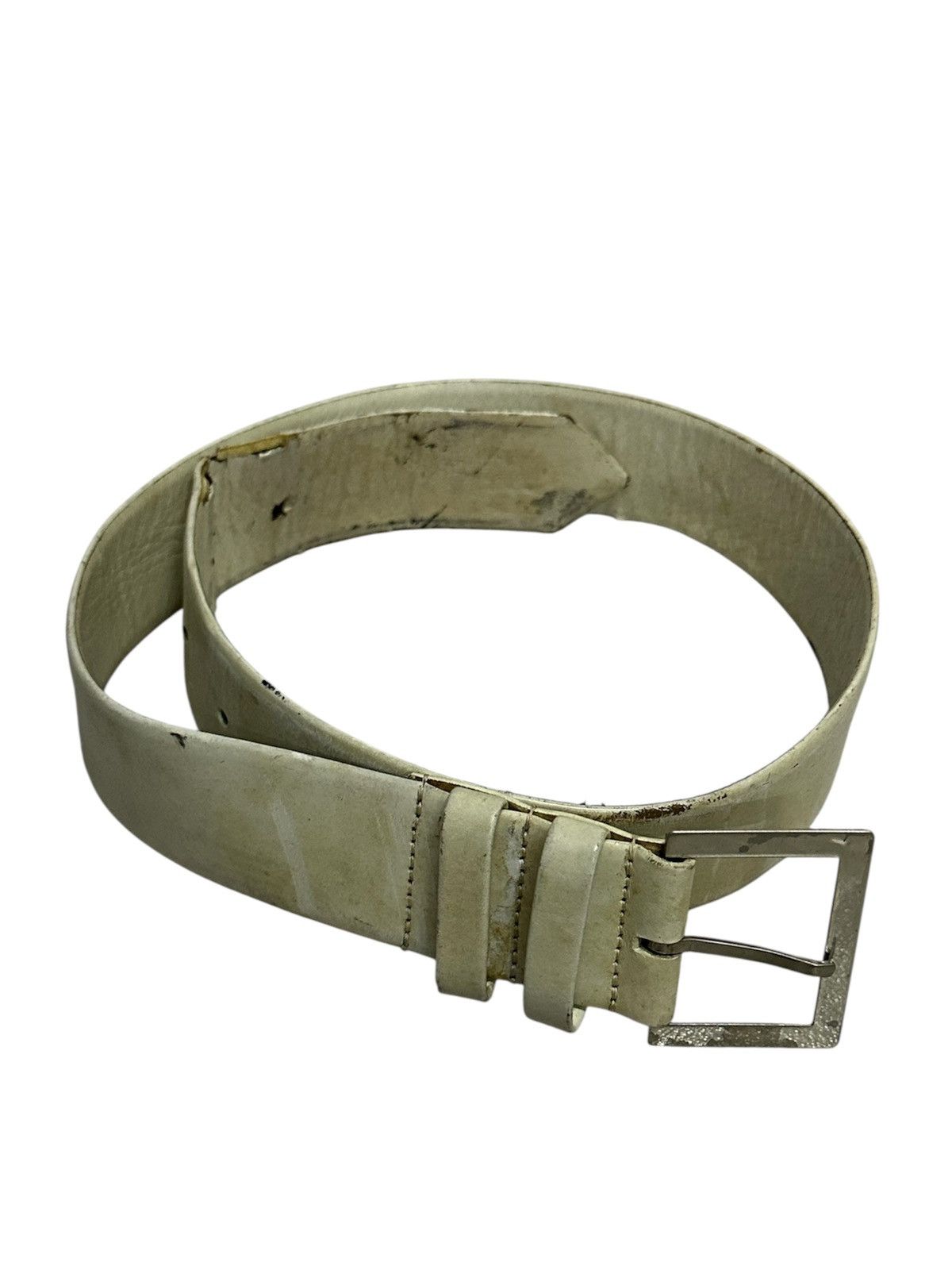 Comme des Garcons Homme Plus Robe de Chambre Comme des Garçons Leather Distressed Belt Size ONE SIZE - 3 Thumbnail