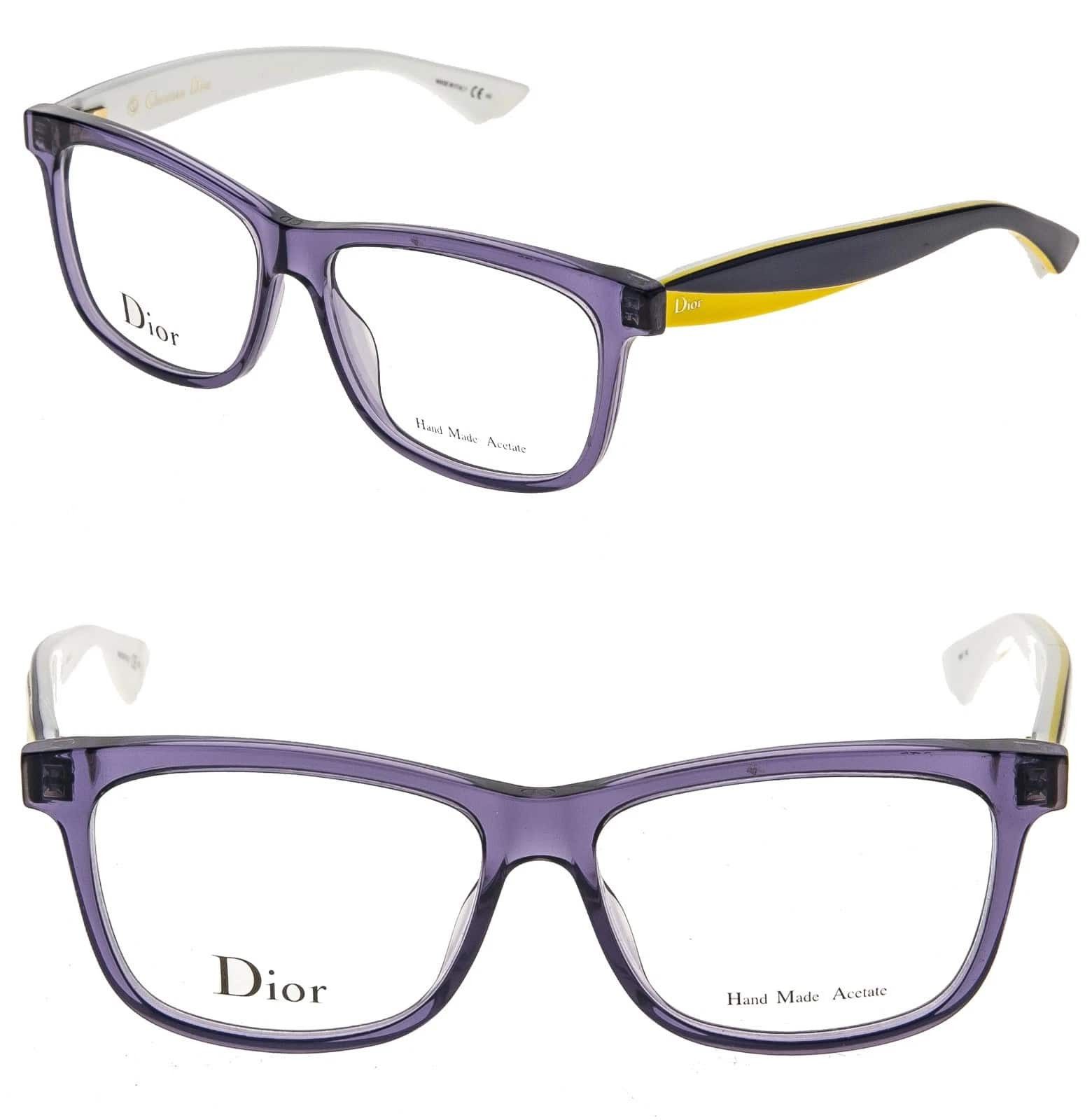 Christian Dior Monsieur CHRISTIAN DIOR CD3290 3290 ENVOL White Yellow Square Optical Size ONE SIZE - 1 Thumbnail