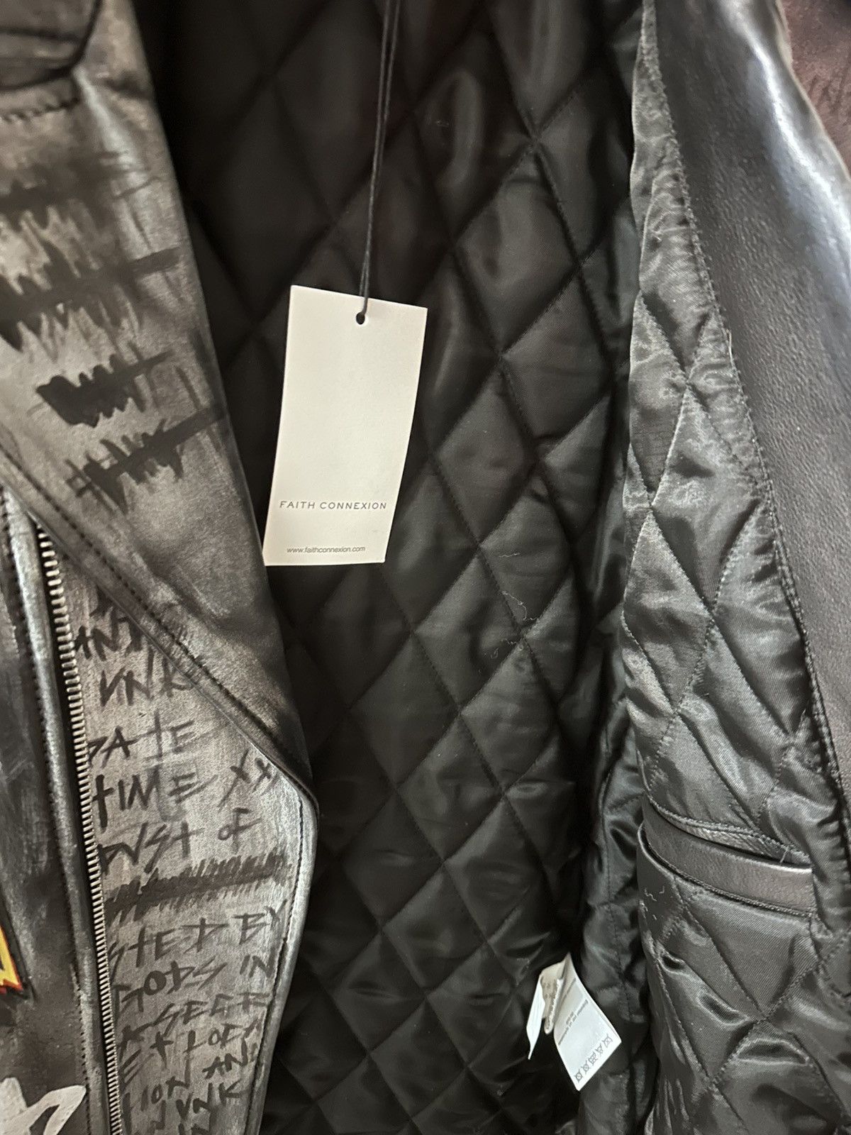 Faith Connexion Dust of Gods x Faith Connexion X MattewHyte Leather Jacket Size US M / EU 48-50 / 2 - 13 Thumbnail