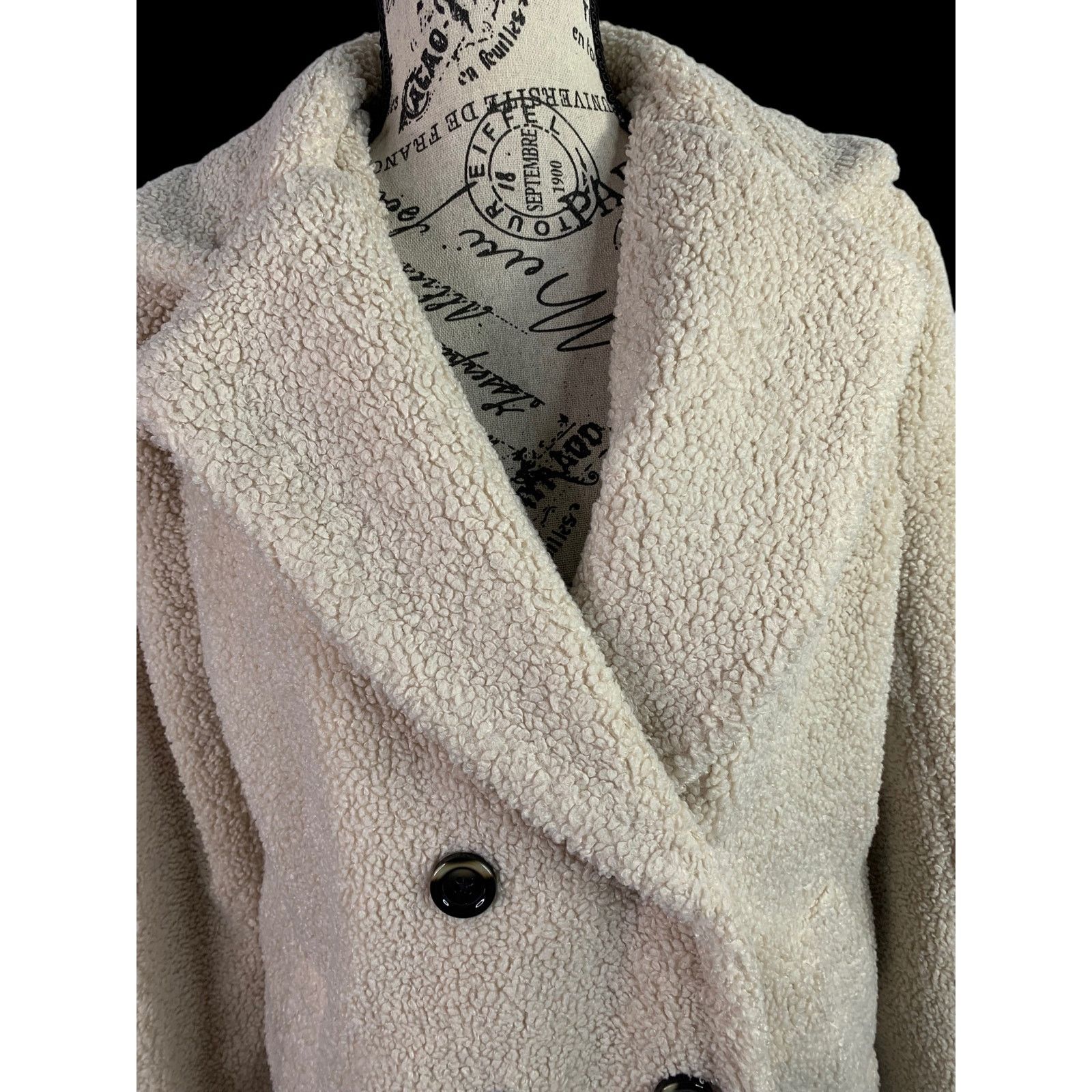 Sanctuary Anthropologie Sanctuary Women's Small Faux Fur Jacket Cream Size S / US 4 / IT 40 - 5 Thumbnail