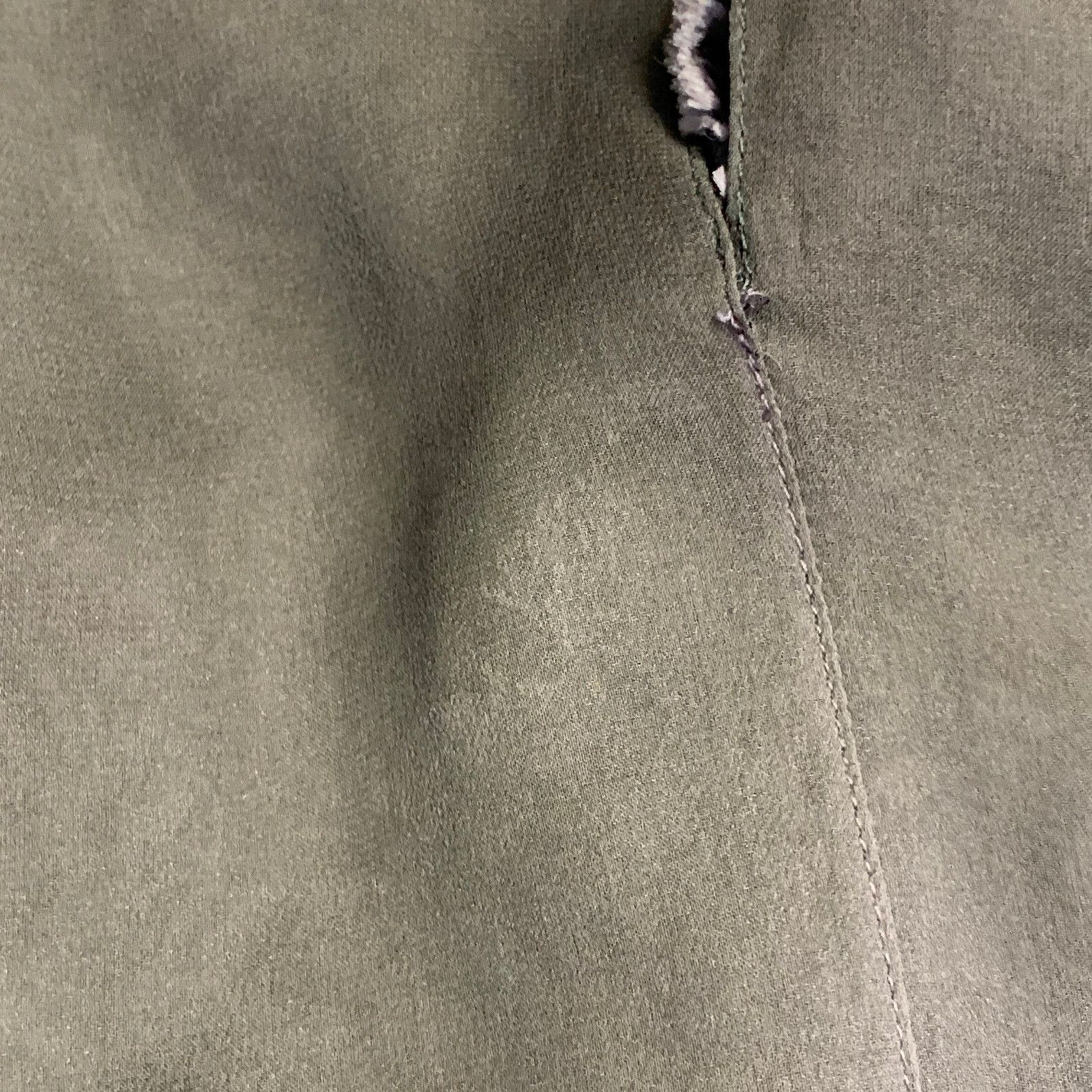 Geoffrey Beene GEOFFREY BEENE Grey Green Brown Silk Velvet Top Skirt Set Size 28" / US 6 / IT 42 - 9 Thumbnail