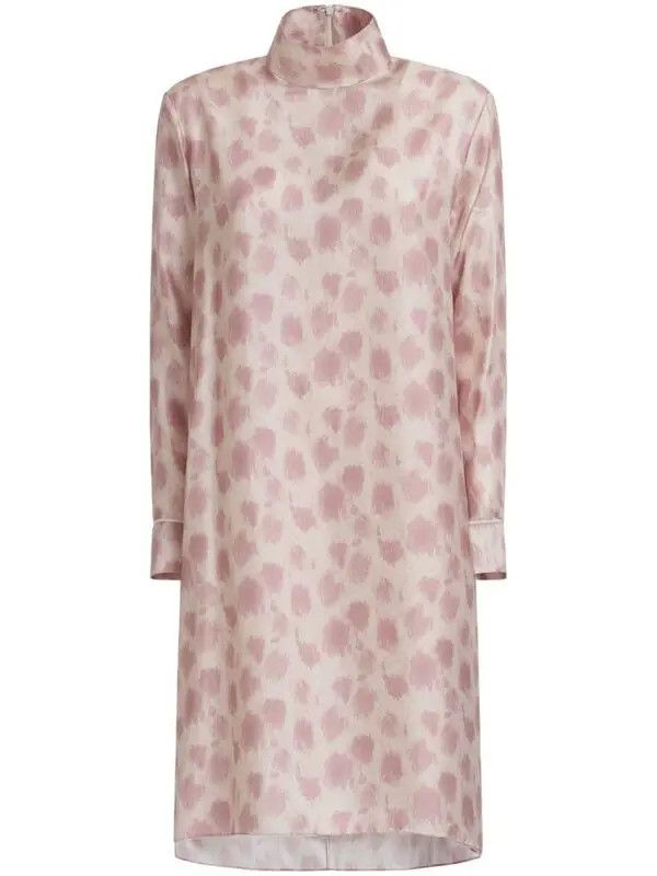 o1w1db11125 All-Over-Print Dress in Pink