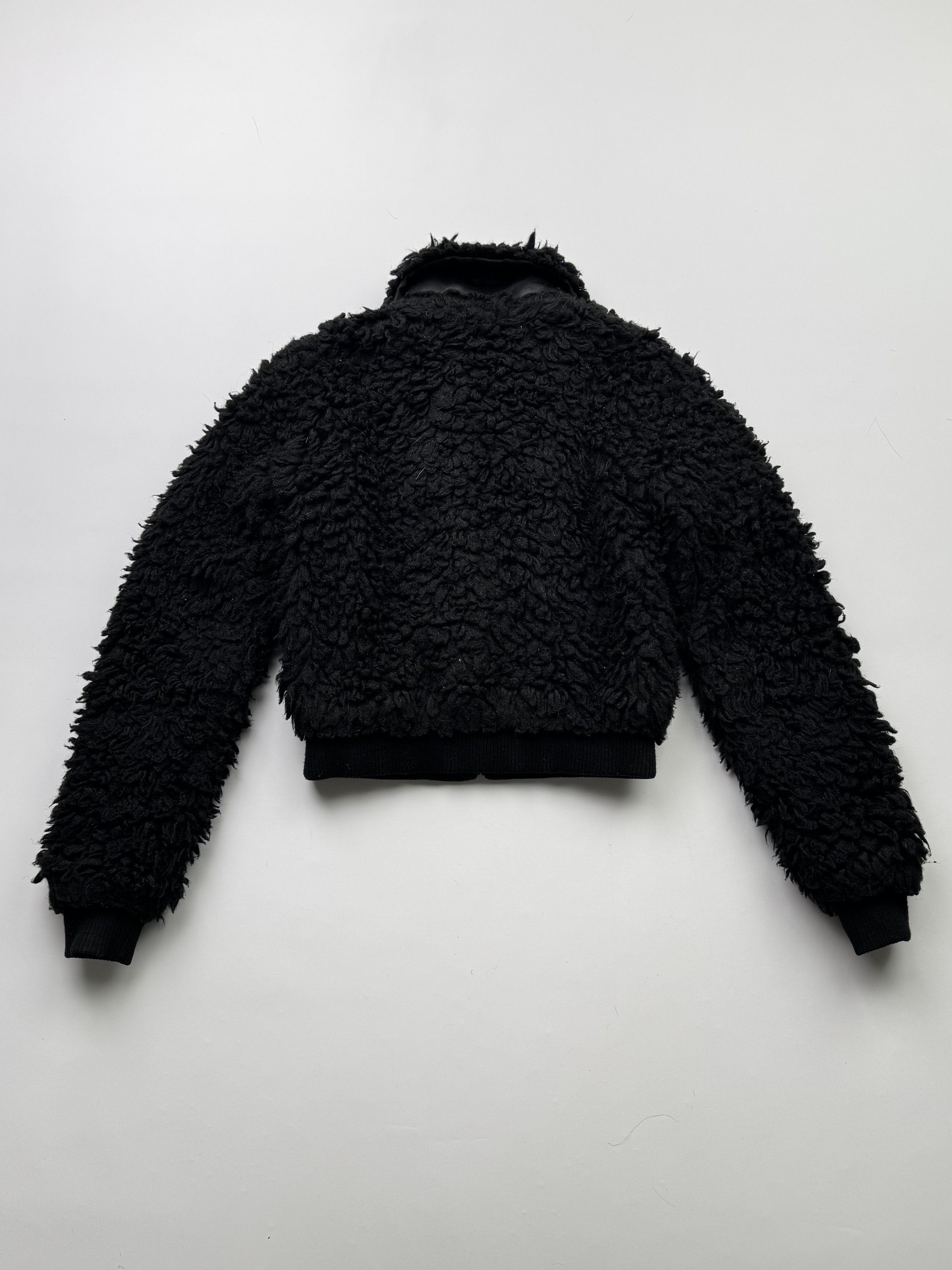 Japanese Brand Vintage Cropped Faux Sheepskin Jacket B444(V37)E2 Size XS / US 0-2 / IT 36-38 - 8 Thumbnail