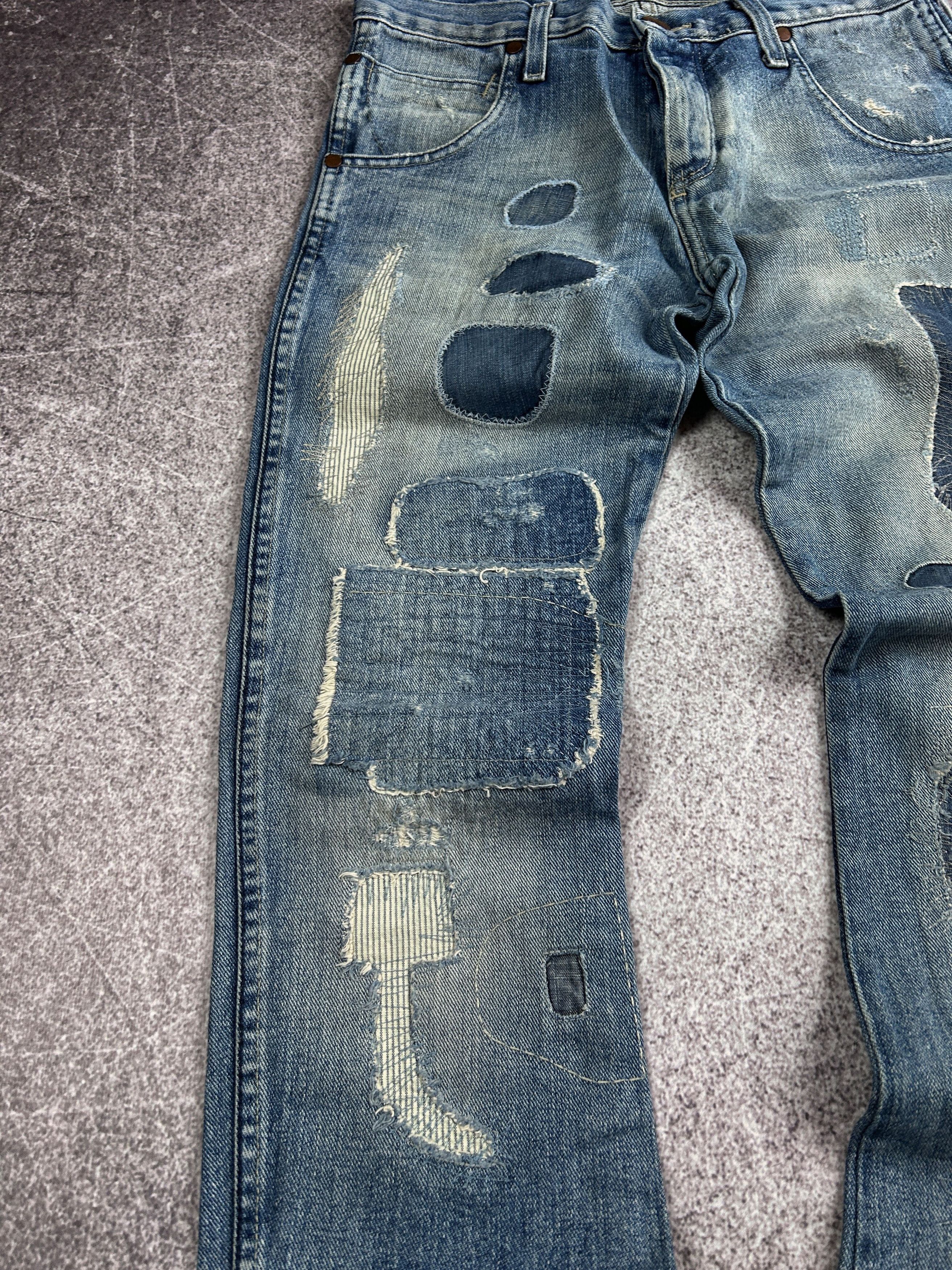 Designer 💥 HYSTERIC GLAMOUR BALENCIAGA STYLE PATCHWORK JEANS Size US 28 / EU 44 - 2 Thumbnail