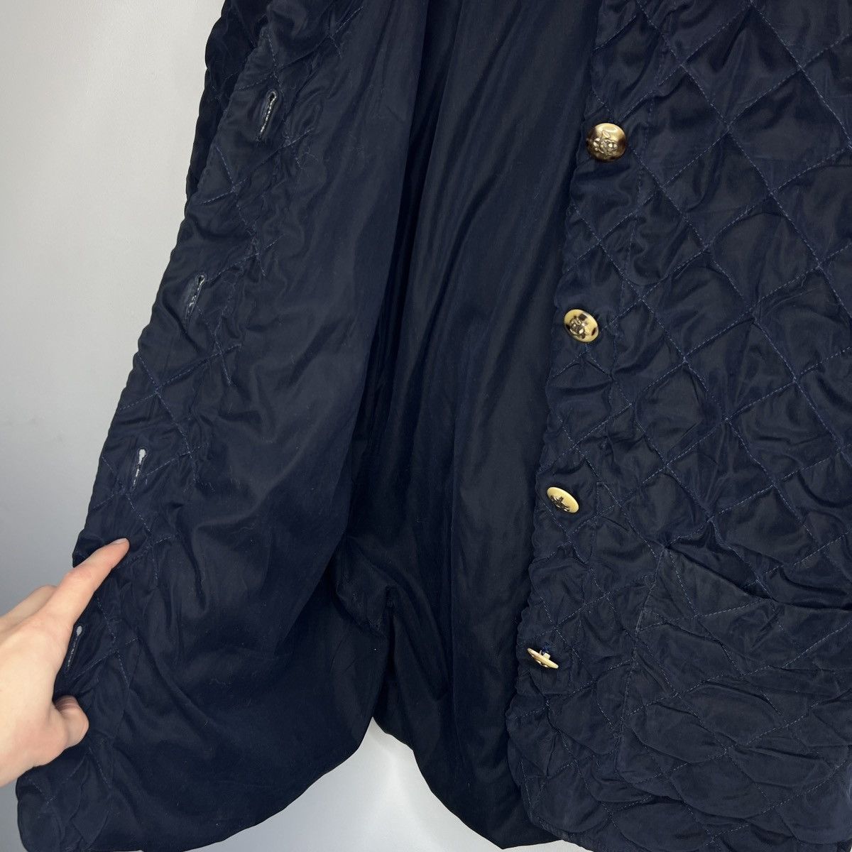 Hermes Women's Hermes Paris Quilted Jacket Coat Dark Navy Size 40 Size M / US 6-8 / IT 42-44 - 8 Thumbnail