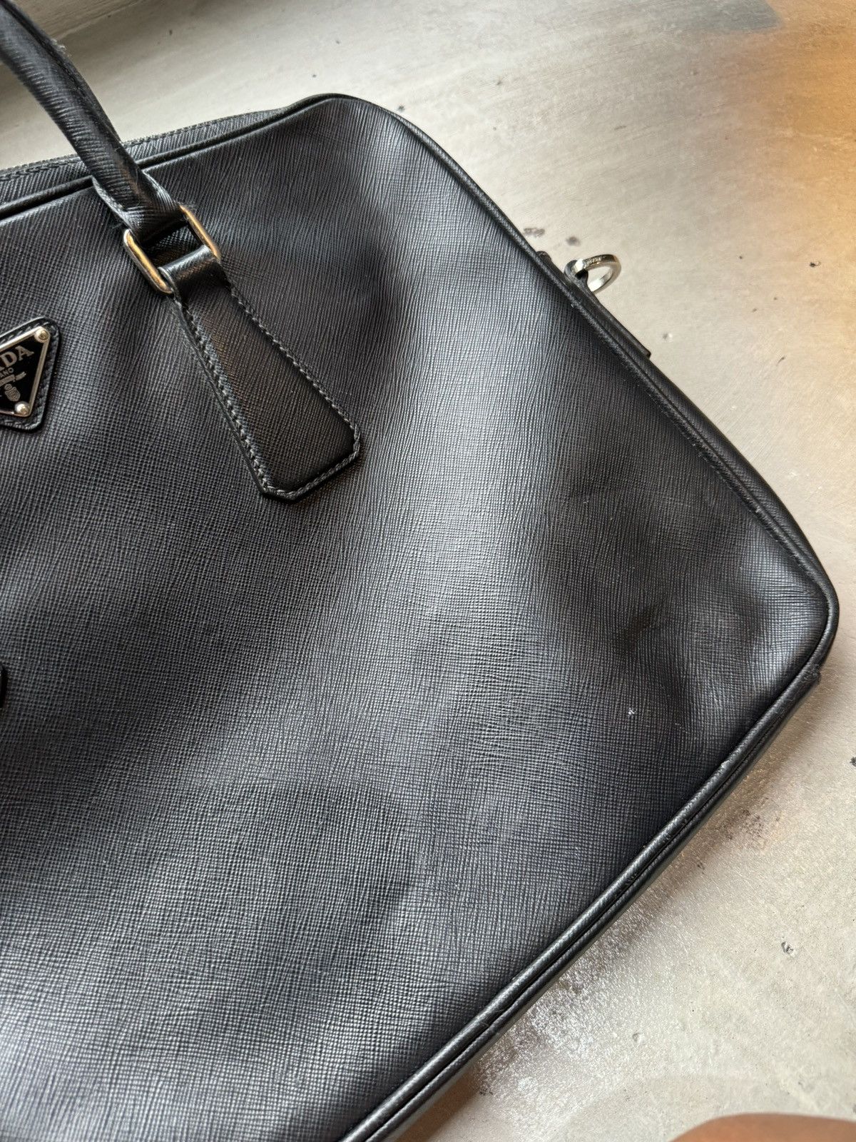Prada Prada Black Saffiano Business Bag Size ONE SIZE - 5 Thumbnail