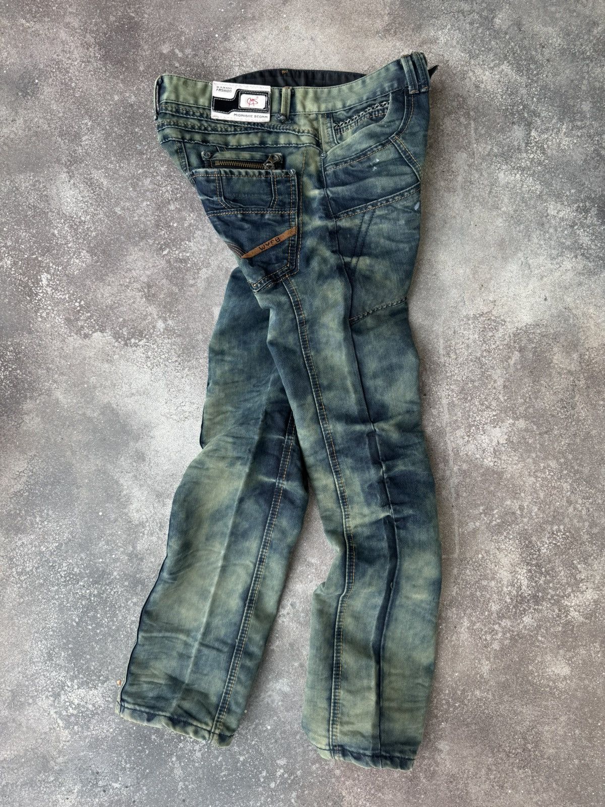 If Six Was Nine Japanese Style Vintage Avant Garde Washed Jeans Size US 32 / EU 48 - 5 Thumbnail
