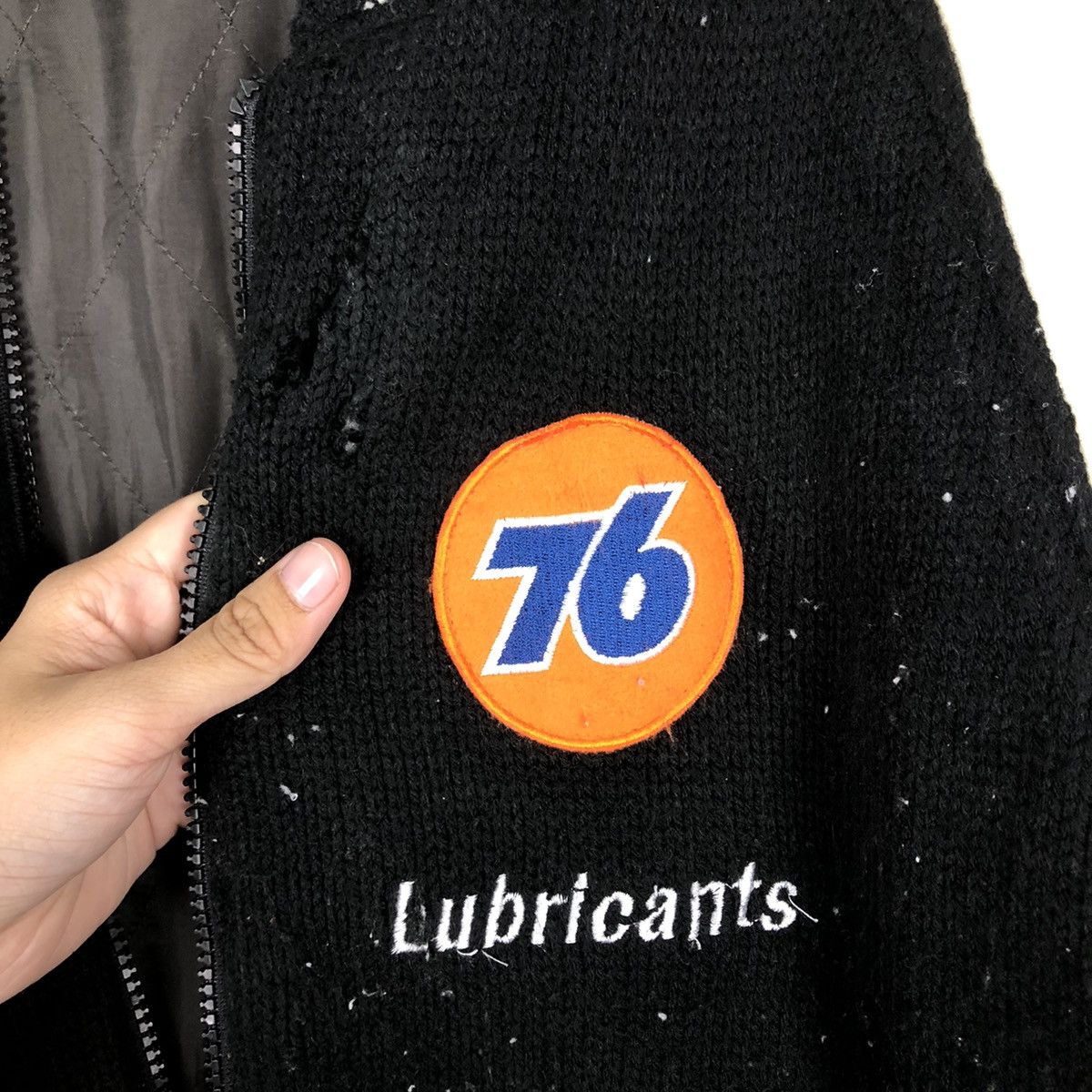 Japanese Brand 🔥RARE VINTAGE BOMBER JACKET 76 LUBRICANT SPELL OUT BIG LOGO Size US L / EU 52-54 / 3 - 12 Thumbnail