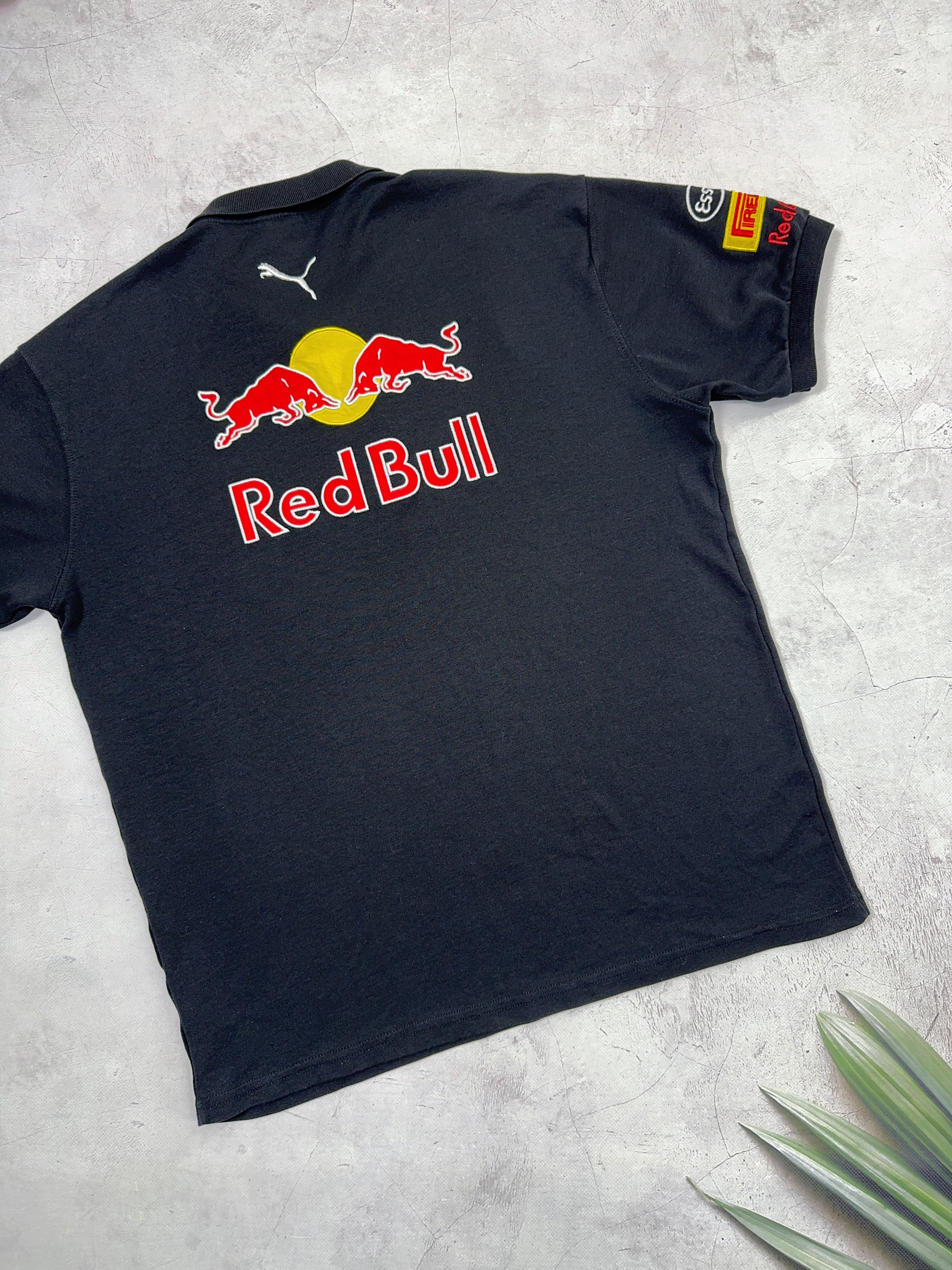 Formula 1 × Vintage Red Bull F1 Team Polo T-Shirt Mobil1 Pirelli Size US L / EU 52-54 / 3 - 12 Thumbnail