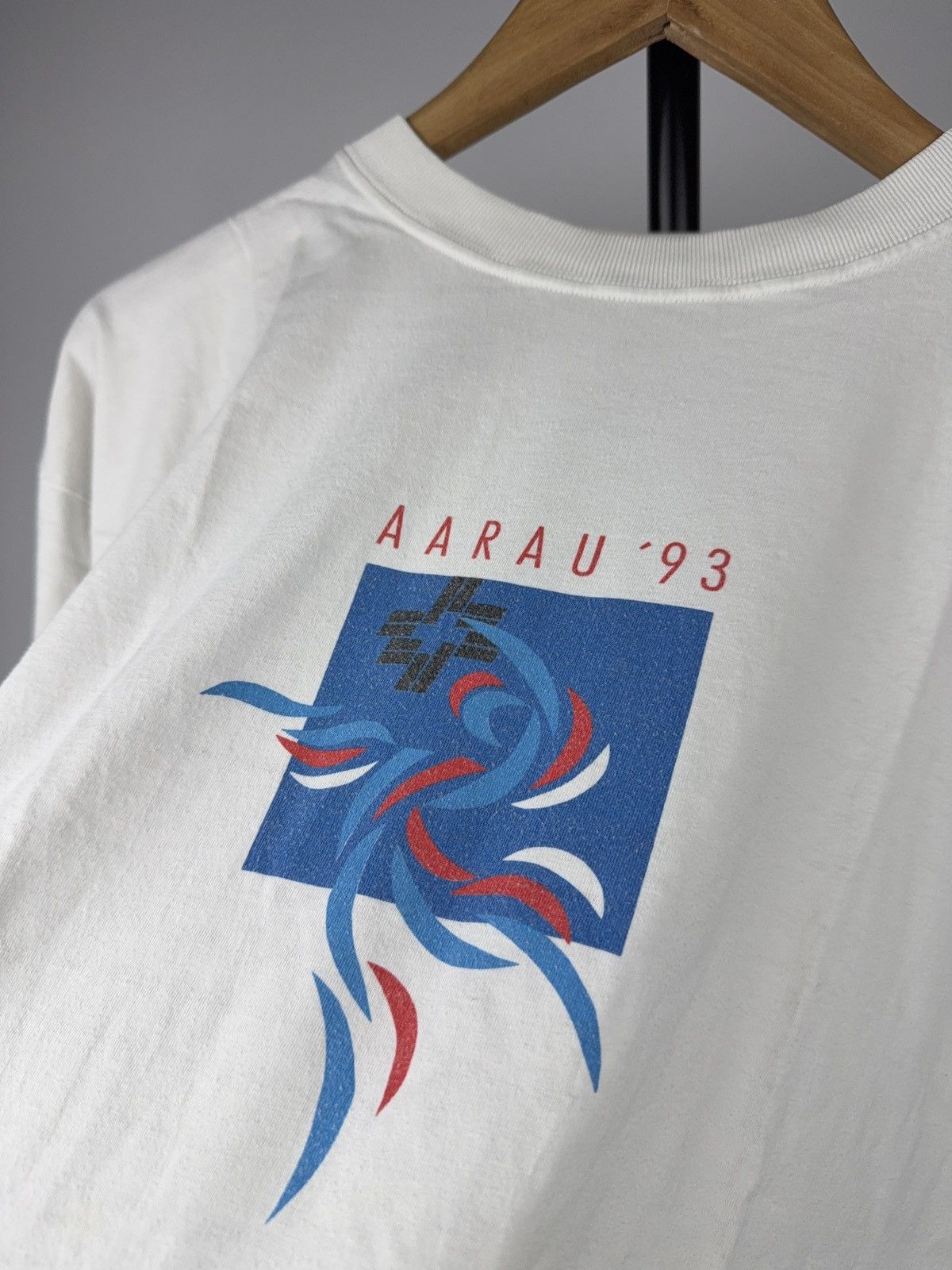 Vintage Vintage Aarau 1993 Swiss Concert Graphic T-Shirt Laurel Size US M / EU 48-50 / 2 - 6 Thumbnail