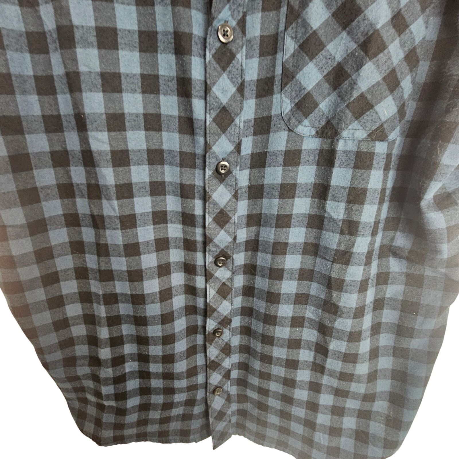 Fox Racing Fox Shirt Blue Black Checker Short Sleeve Shirt Button Men M Size US M / EU 48-50 / 2 - 3 Thumbnail