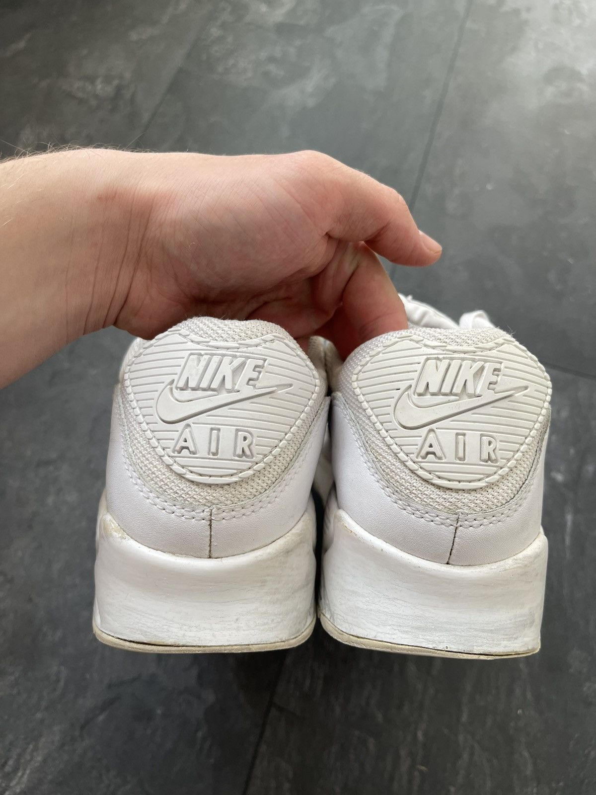 Nike Nike Air Max 90 White Leather Size US 12 / EU 45 - 12 Thumbnail