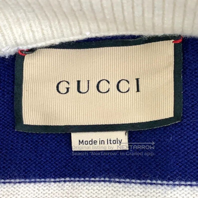 Gucci Gucci SizeXS Colour block striped logo letter embroidery wo Size 42" / US 20 - 5 Thumbnail