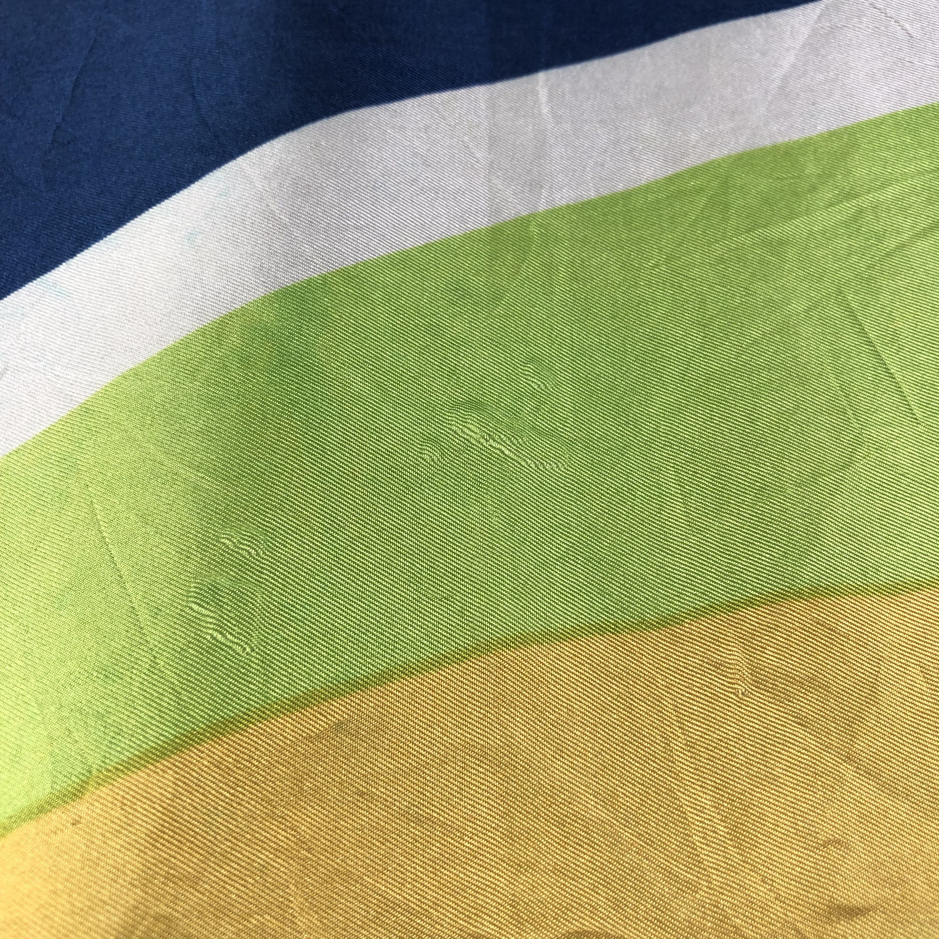 Vintage Vintage Abstract Hand Rolled Silk Scarf M697 Size ONE SIZE - 10 Thumbnail
