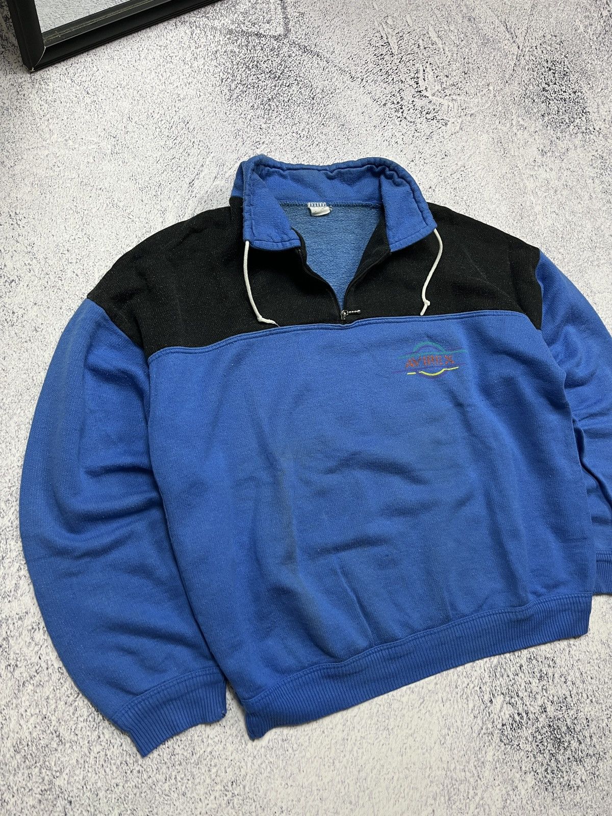 Avirex Vintage 90’s Avirex Zip Sweatshirt Workwear Military Sweater Size US M / EU 48-50 / 2 - 5 Thumbnail