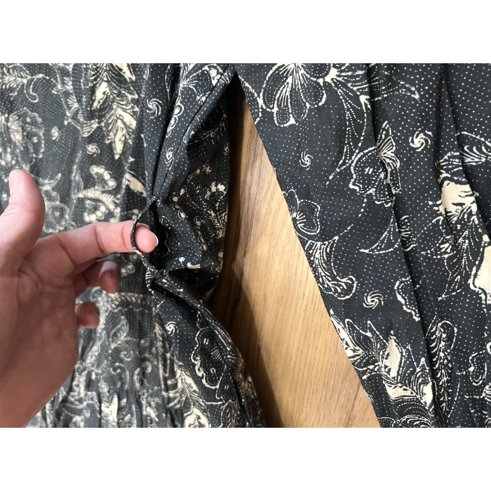 Ulla Johnson Ulla Johnson Cotton Midi Dress Black White 6 Women Floral Fit & Flare Size M / US 6-8 / IT 42-44 - 6 Thumbnail