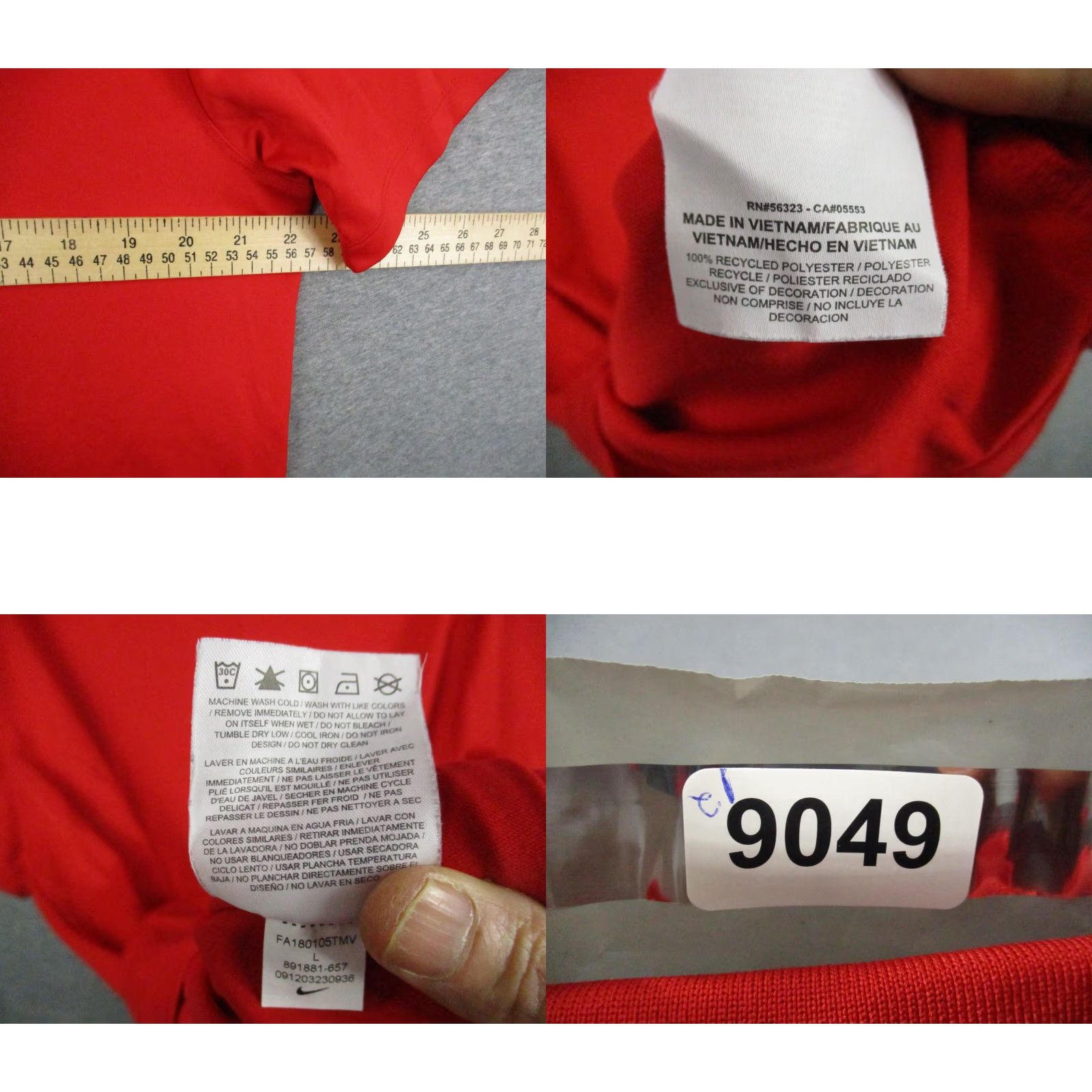 Nike Nike Golf Dri Fit Polo Shirt L Men Red Black Swoosh Polo Shirt Mens Nike Golf DRi-Fit Red Black Swoosh Size US L / EU 52-54 / 3 - 8 Thumbnail