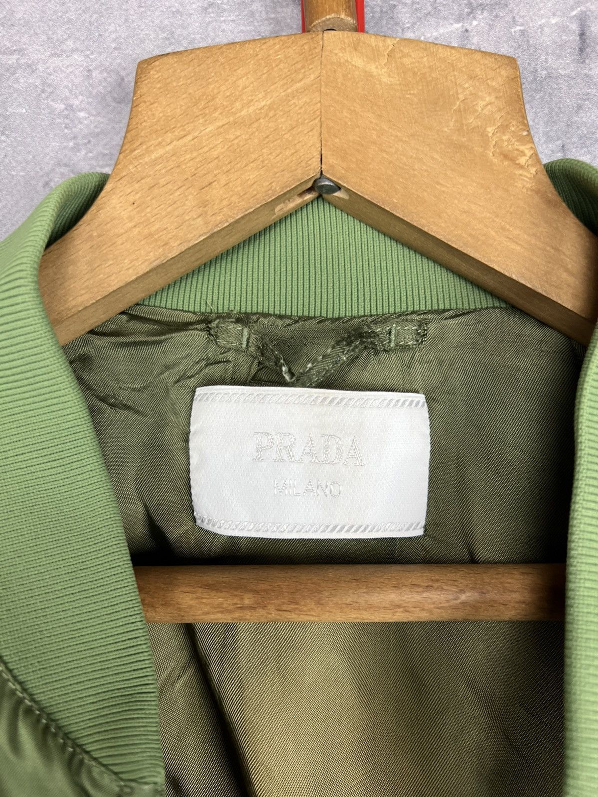 Prada Prada Milano 2014 Metallic Green Nylon Bomber Jacket Size M Size US M / EU 48-50 / 2 - 7 Thumbnail