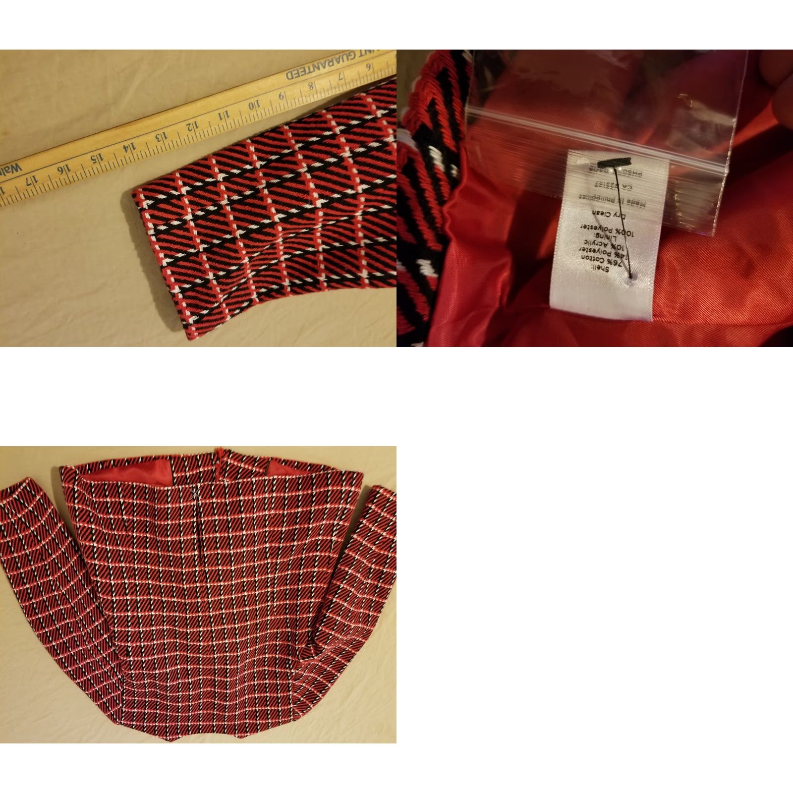 Talbots Womens Talbots Coat 14 Red Cotton Blazer Jacket Regular Size Women] Size XL / US 12-14 / IT 48-50 - 8 Thumbnail