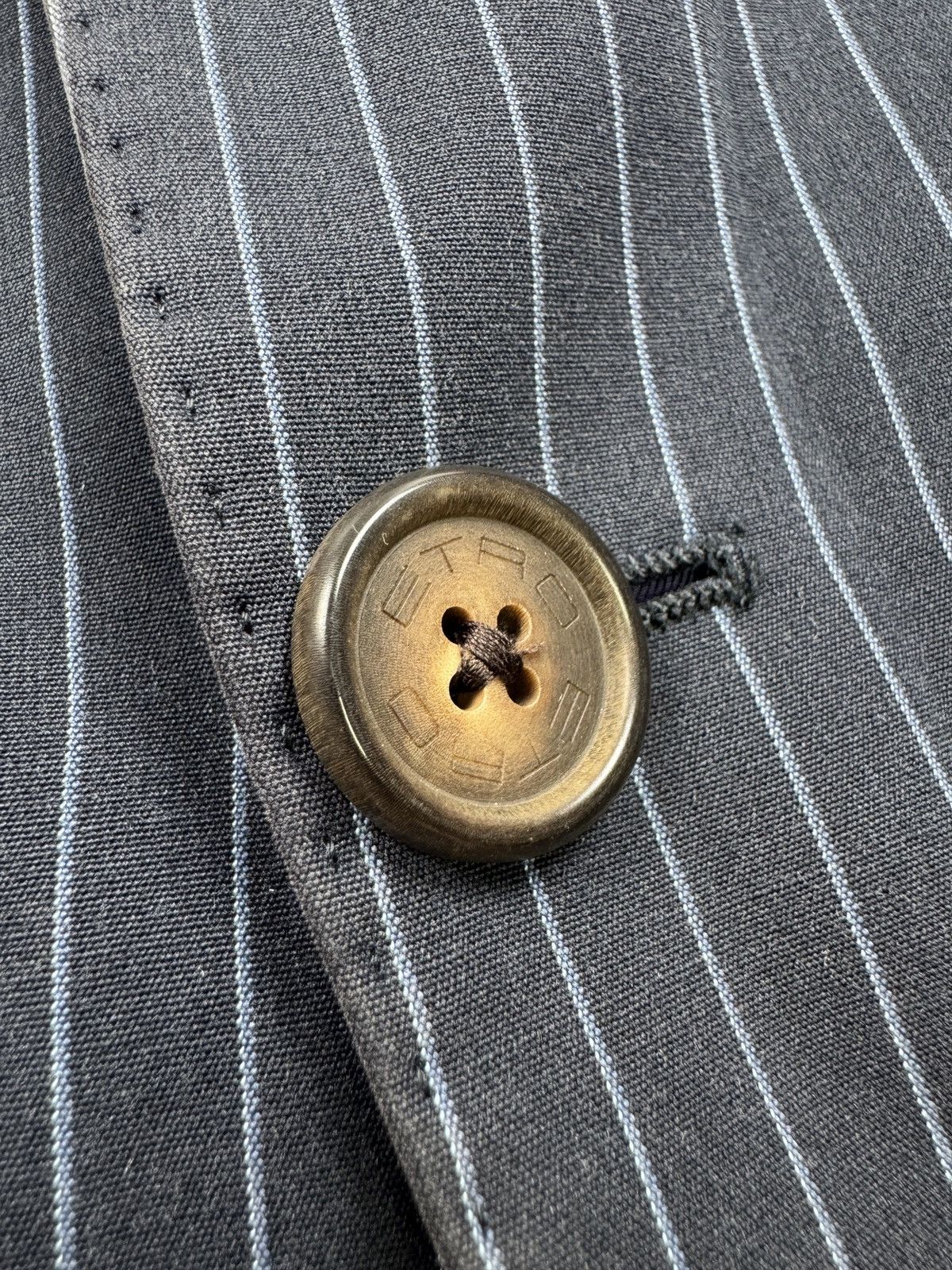 Etro Etro Two Button Striped Cotton Blazer (Y1252) Size 40R - 6 Thumbnail