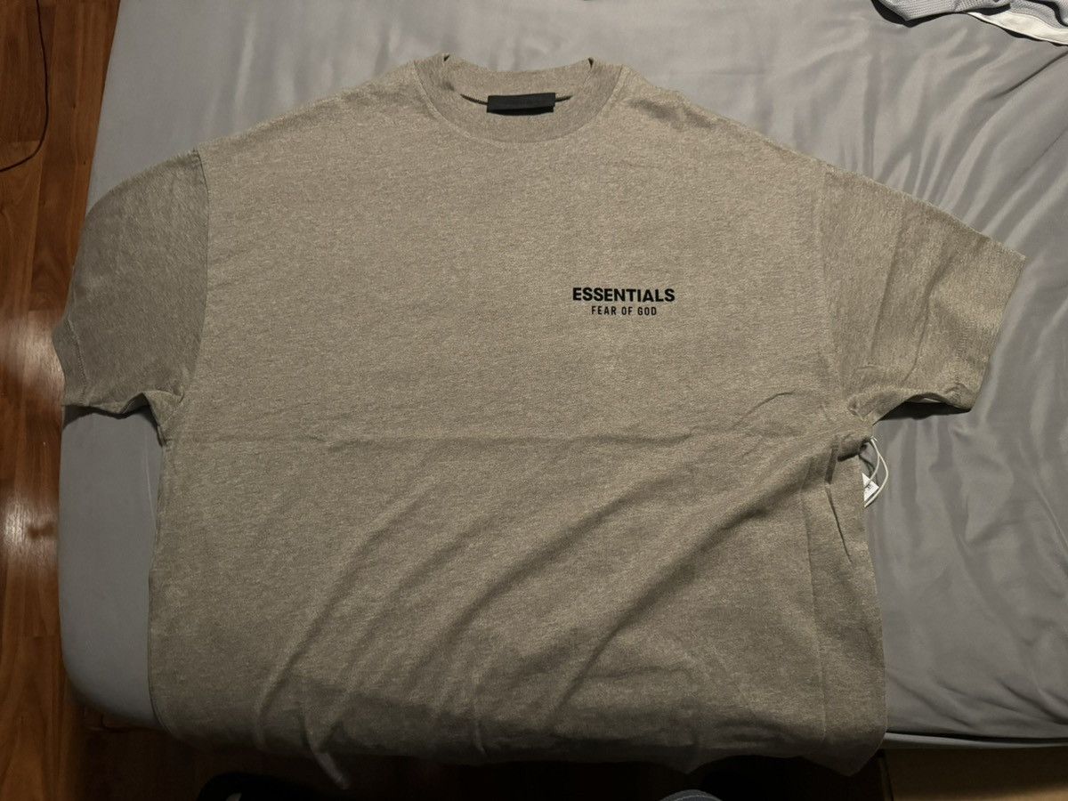 Essentials × Fear of God Essentials FOG Jersey Crewneck T-Shirt Heather Grey Size S Size US S / EU 44-46 / 1 - 1 Thumbnail