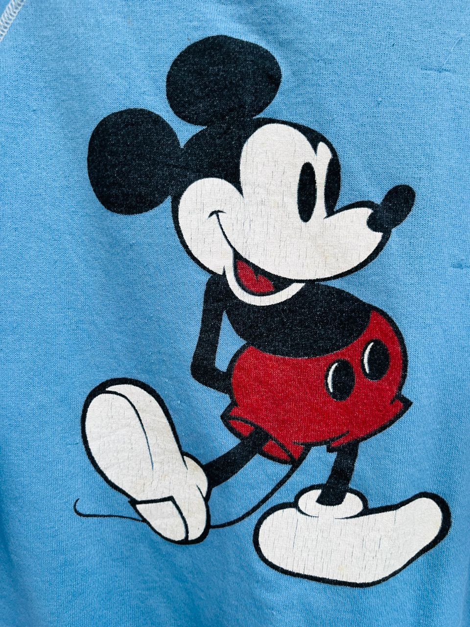 Mickey Mouse × Vintage Vintage 80s Mickey Mouse Sky Blue Streetwear Fashion Size US S / EU 44-46 / 1 - 6 Thumbnail