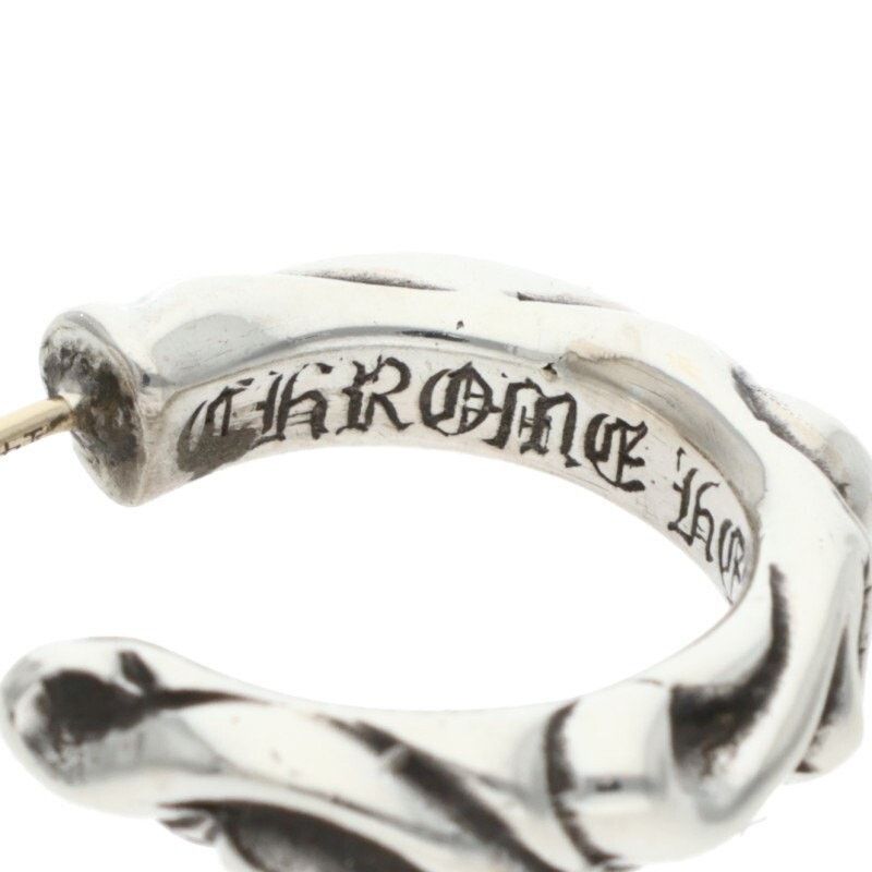 Chrome Hearts Chrome Hearts Scroll Hoop Silver Earring Size ONE SIZE - 3 Thumbnail