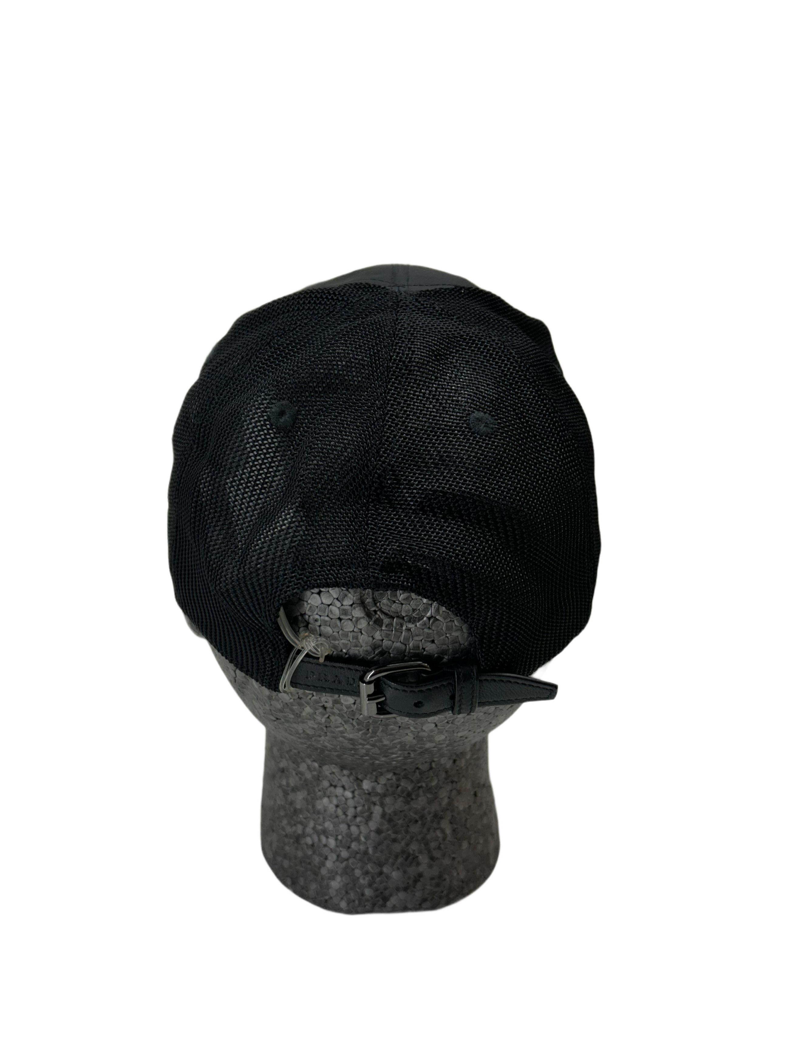 Prada Prada Linea Rossa Brown Cord Trucker Style Mesh Cap Size 36 - 4 Thumbnail