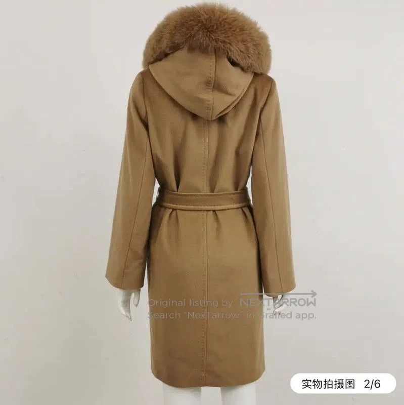 Max Mara MaxMara Winter Camel Wool Long Coat . Size S / US 4 / IT 40 - 2 Thumbnail