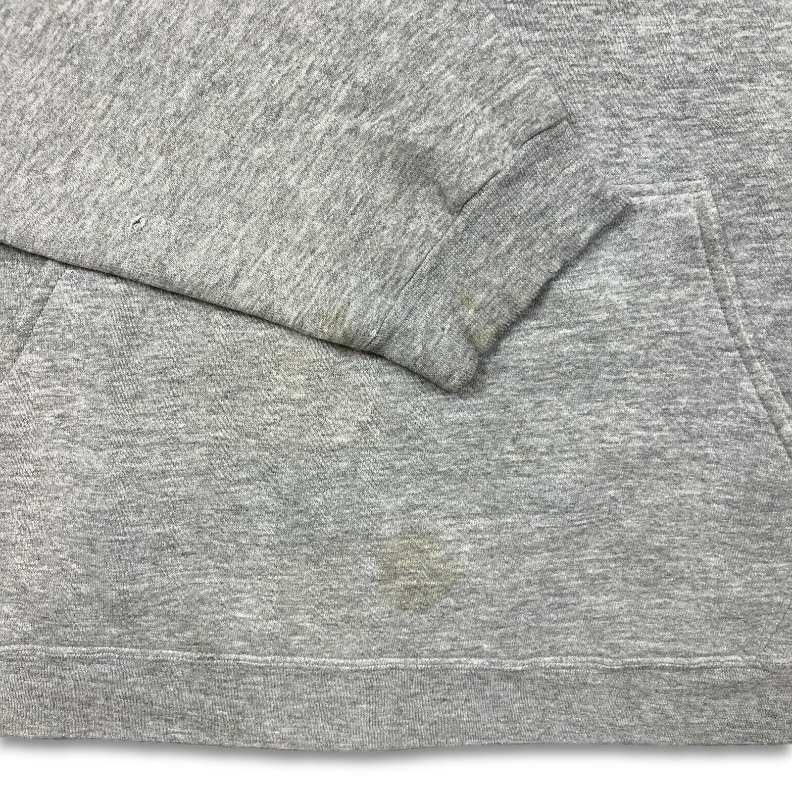 Nike × Vintage VTG Nike Hoodie Large Swoosh Thrashed 90s Hooded Sweatshirt Size US L / EU 52-54 / 3 - 4 Thumbnail