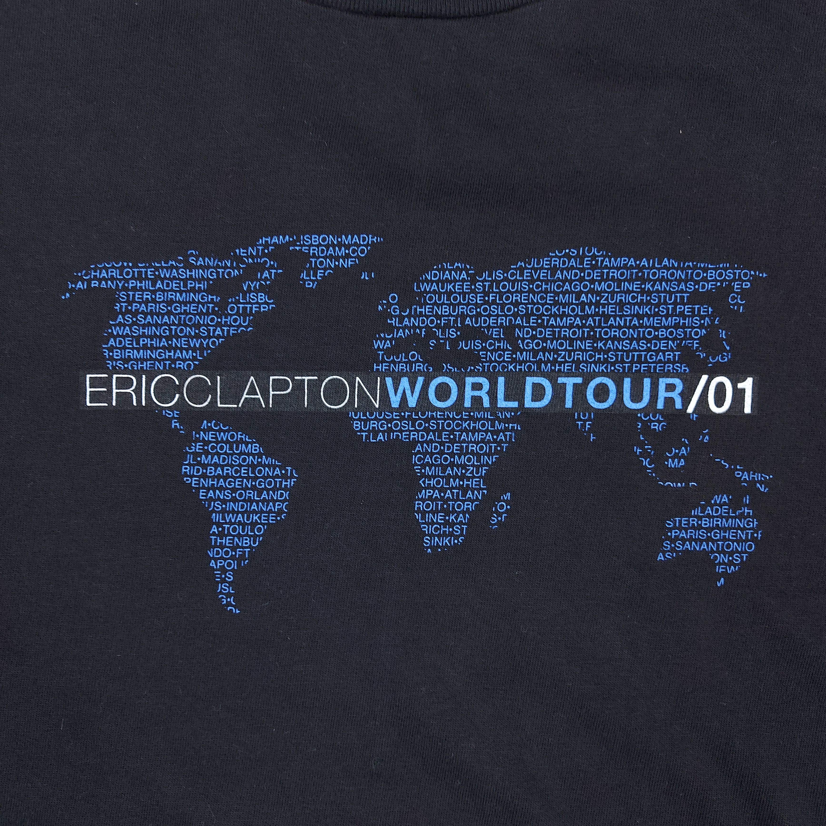Band Tees Vintage 2001 Eric Clapton World Tour Local Crew TEE Size US XL / EU 56 / 4 - 4 Thumbnail
