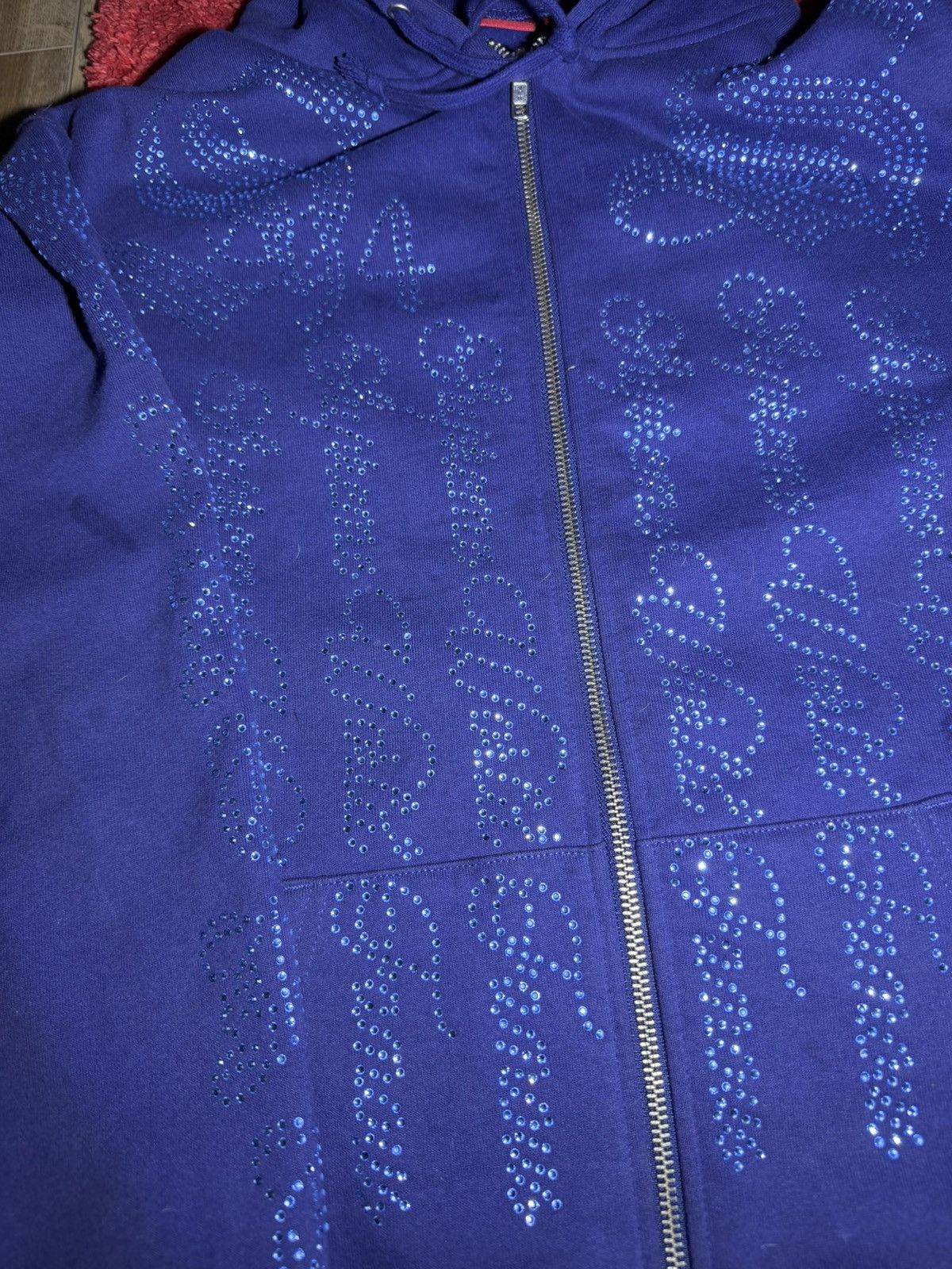 Supreme Supreme Rhinestone Zip Up Hoodie Size US S / EU 44-46 / 1 - 2 Thumbnail