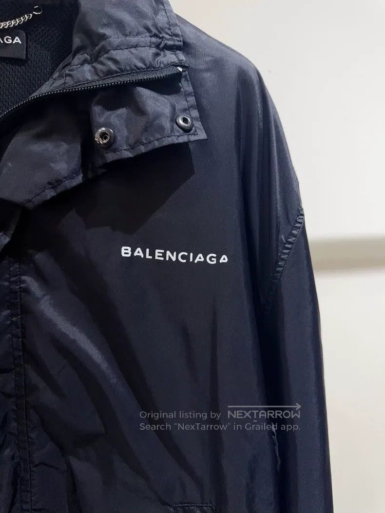 Balenciaga Balenciaga Black Windbreaker Jacket Size US S / EU 44-46 / 1 - 3 Thumbnail