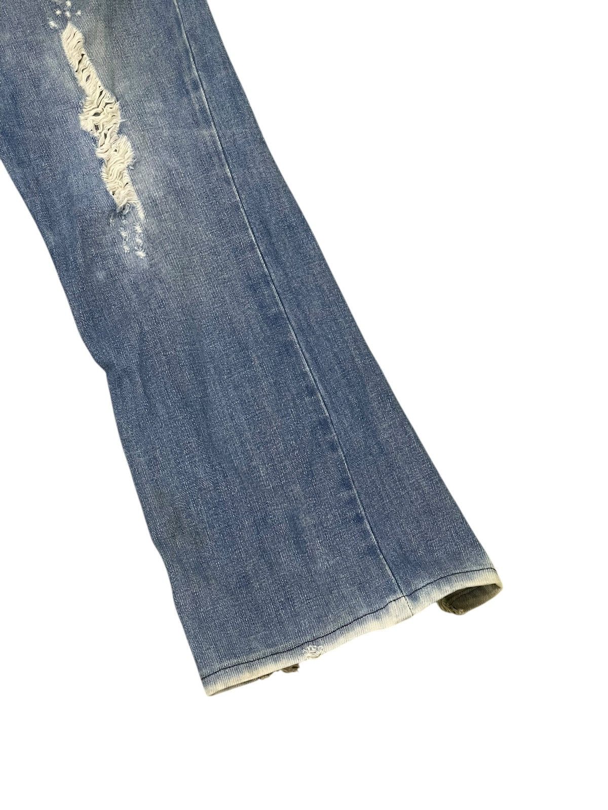 Diesel Flare Jeans Y2K Diesel Industries Distress Boot Cut 1🟦0 Size US 31 - 4 Thumbnail
